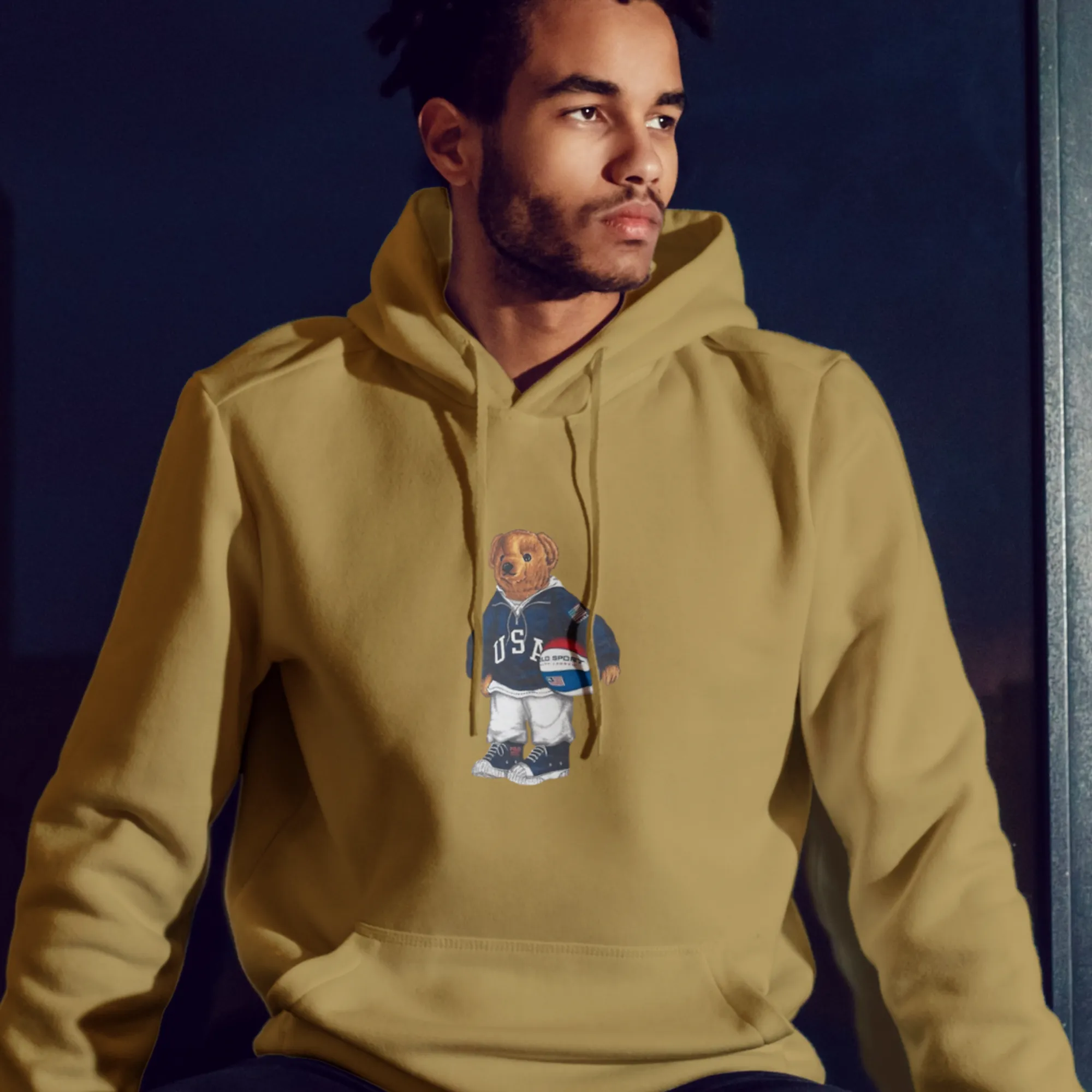 Football Bear Hoodie