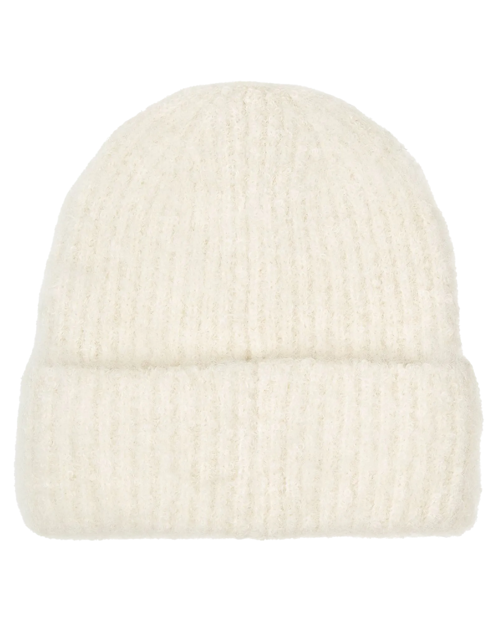 Fuzzy Beanie in Off White