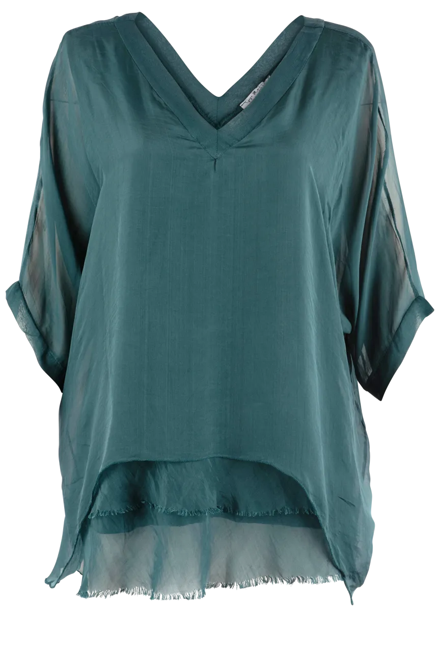 Gigi V-Neck 3/4 Sleeve Top