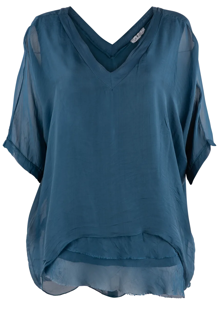 Gigi V-Neck 3/4 Sleeve Top