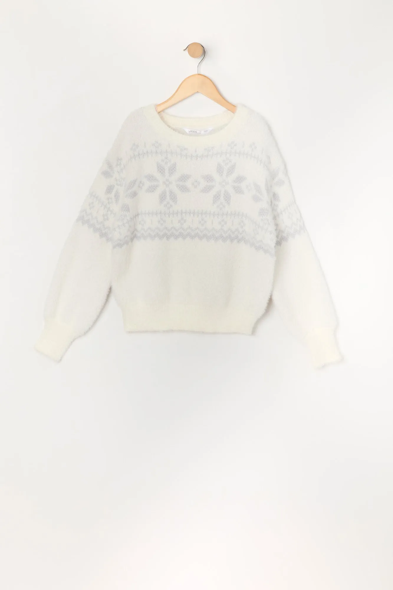 Girls Mossy Knit Sweater