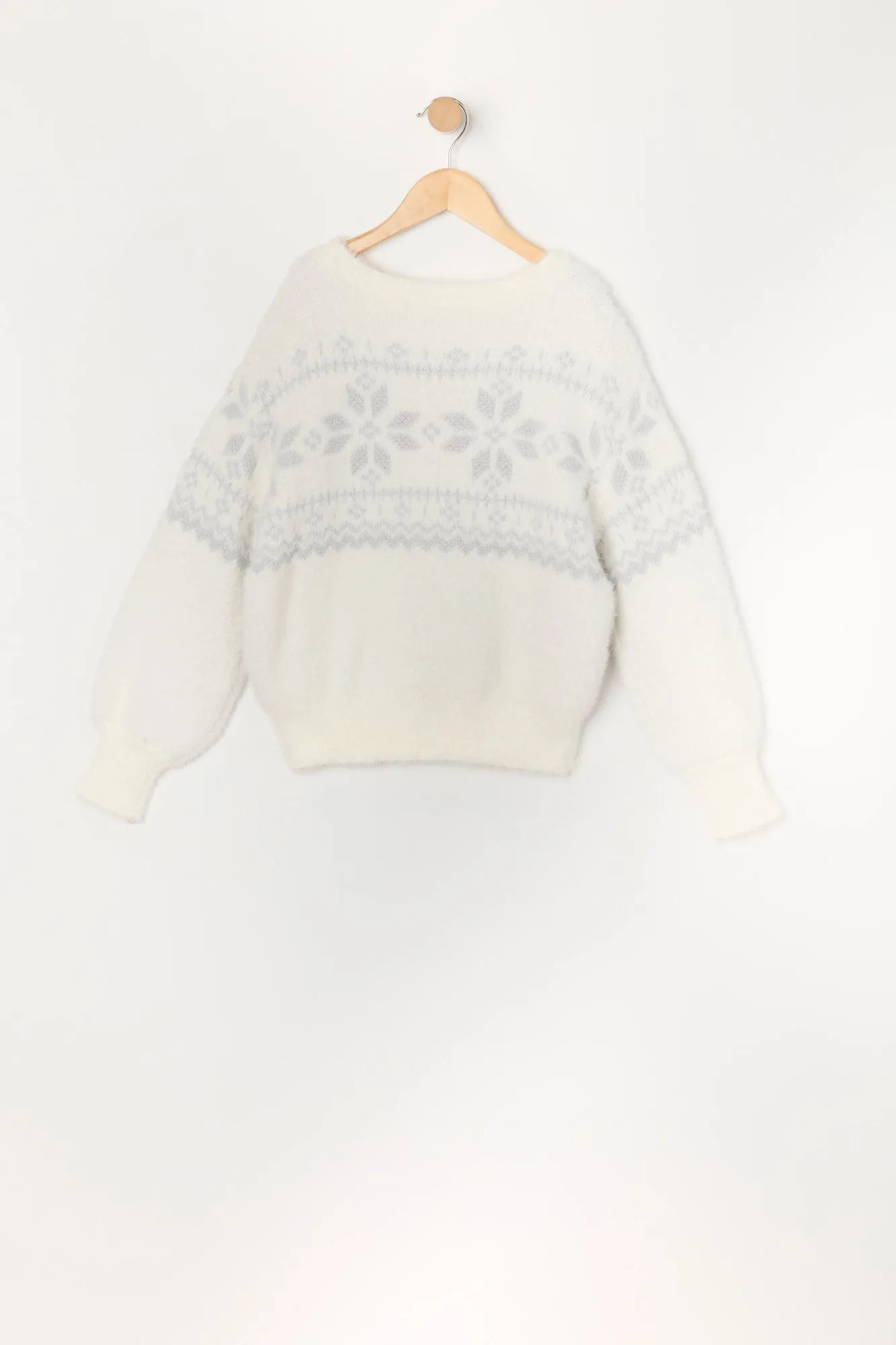 Girls Mossy Knit Sweater