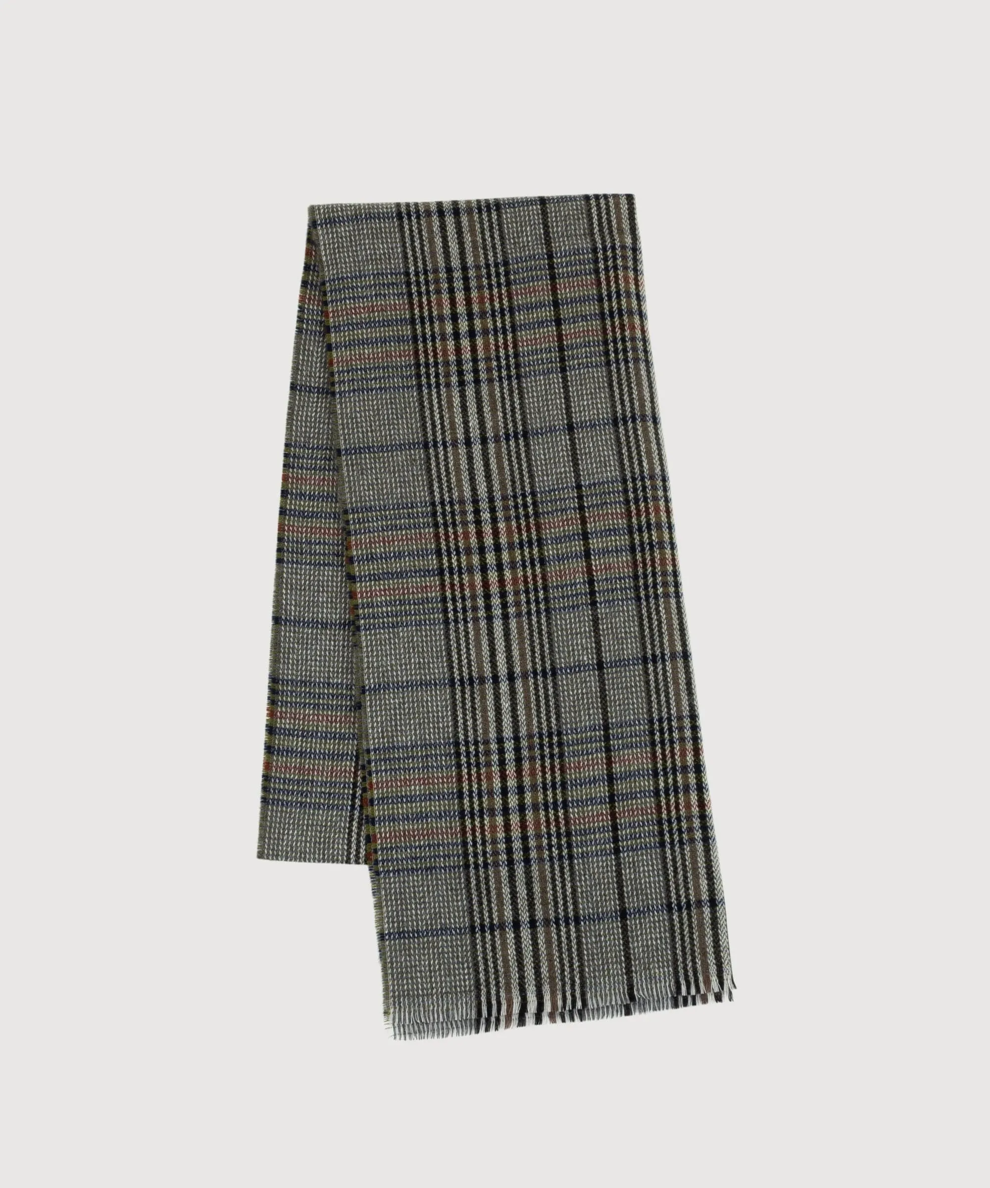 Glen Check Cashmere Scarf