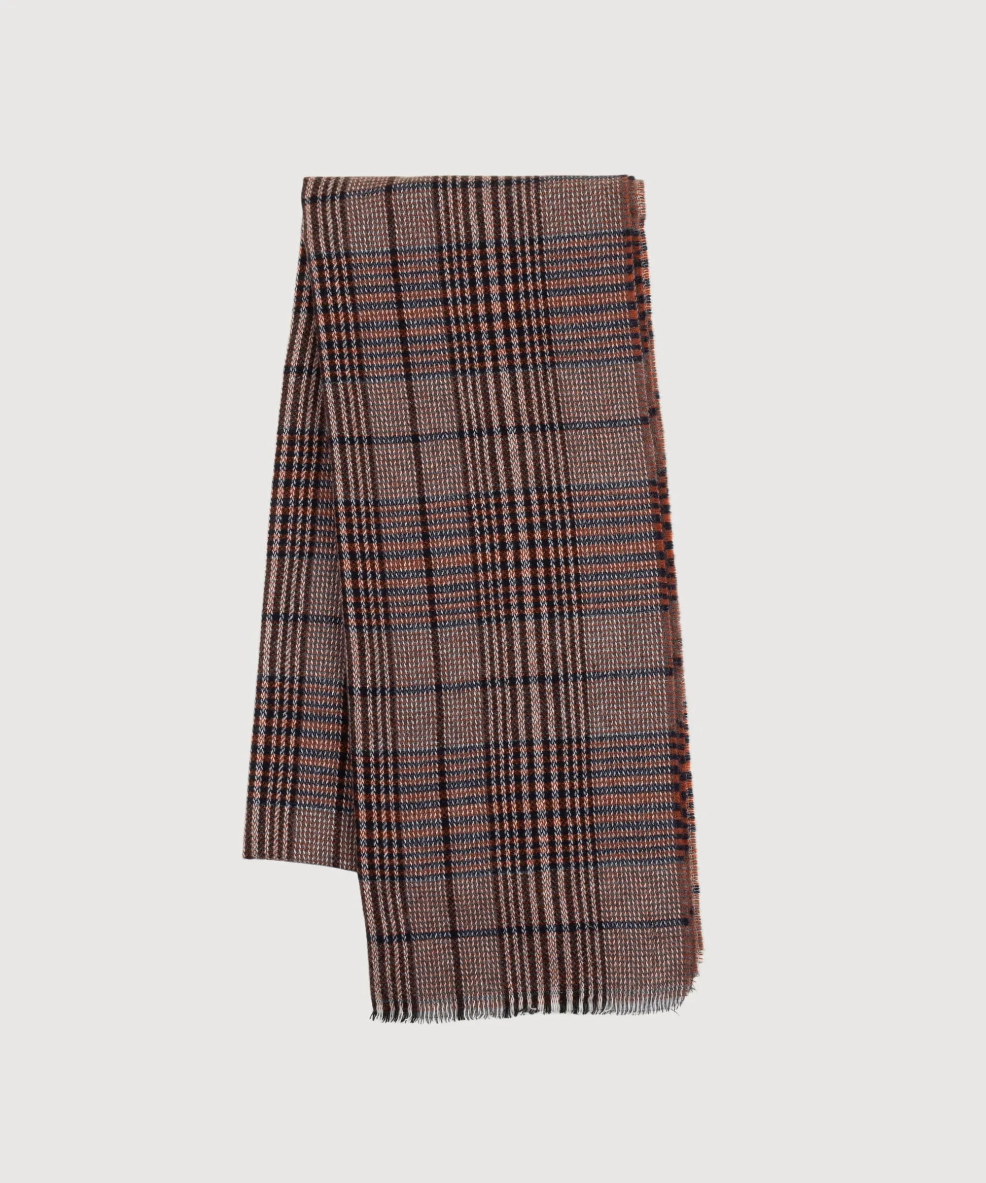 Glen Check Cashmere Scarf