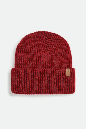 Halifax Beanie - Plum/Red