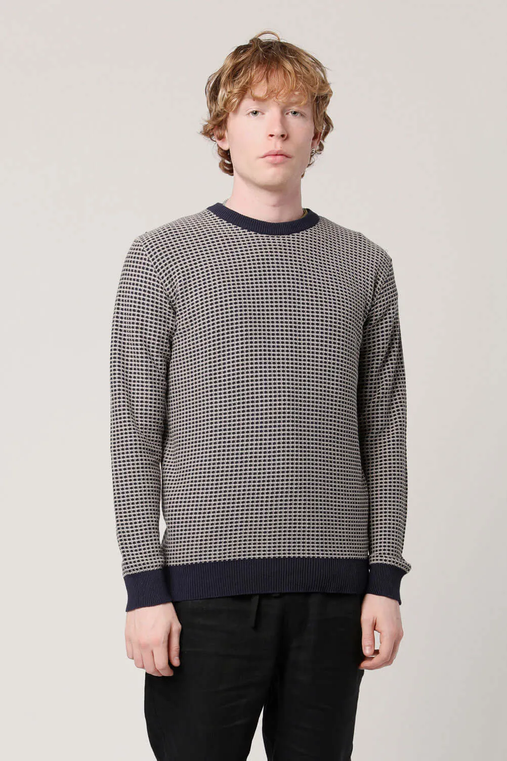 Hasan Organic Cotton Jumper Navy