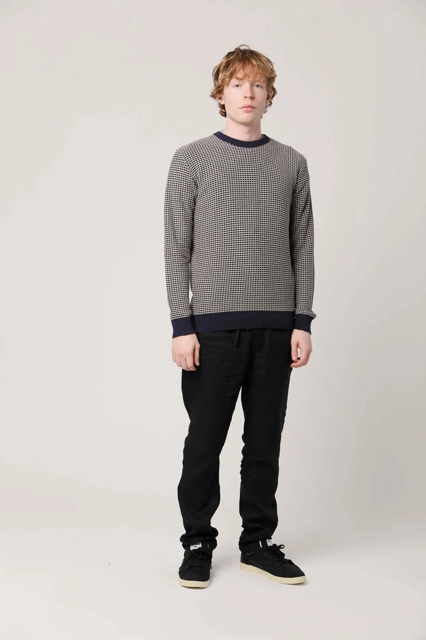 Hasan Organic Cotton Jumper Navy