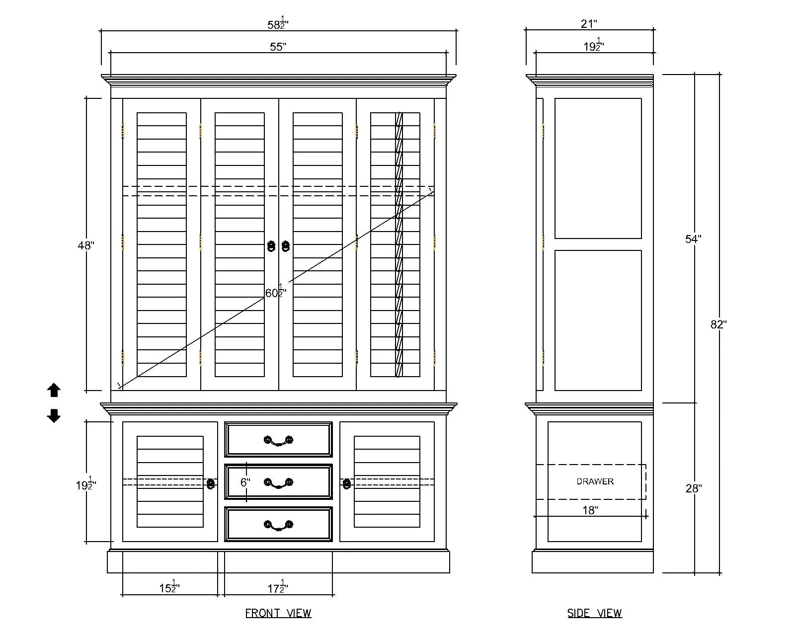 Heather Shutter Wardrobe