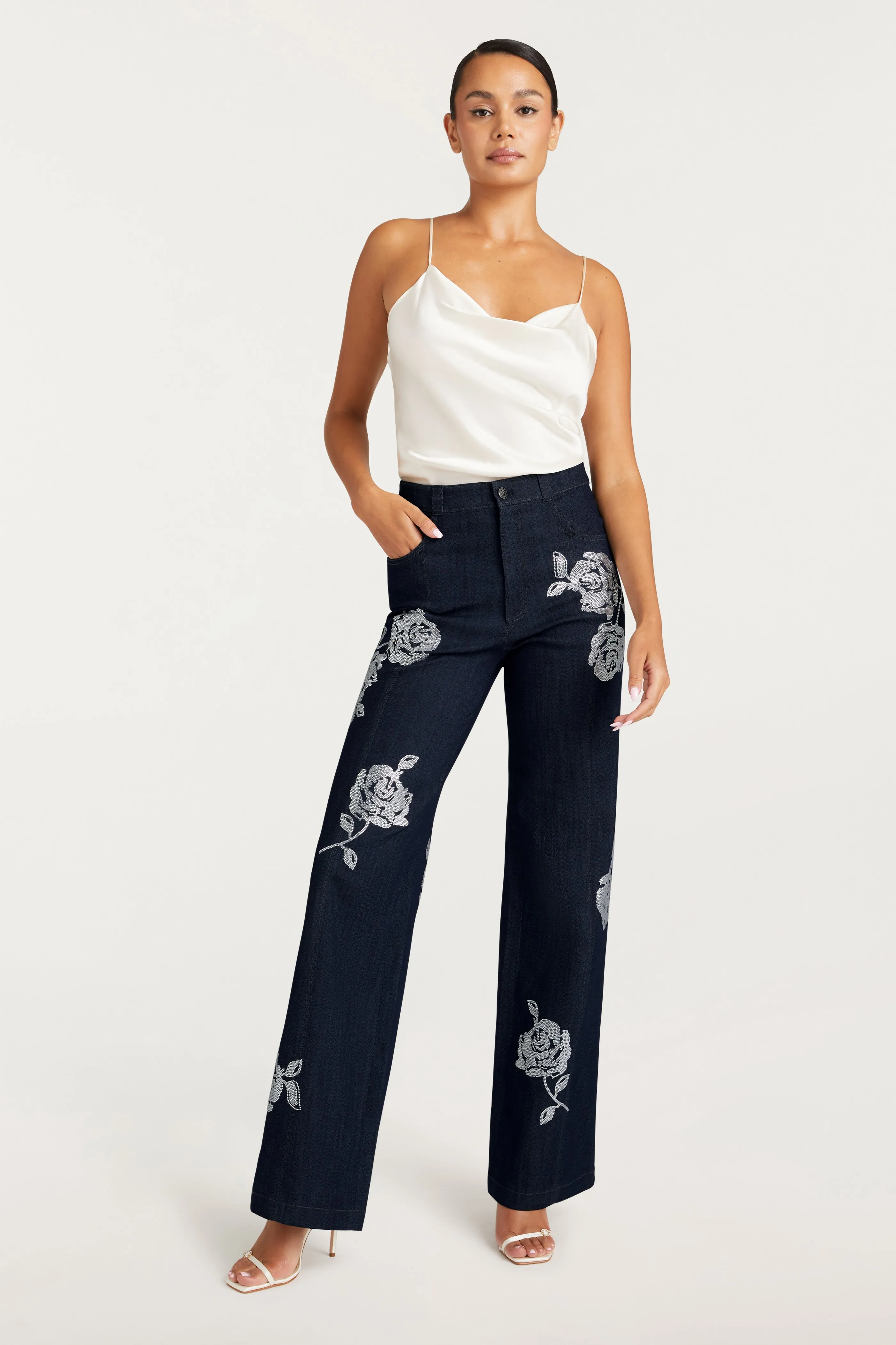 Heatset Roses Francine Pant