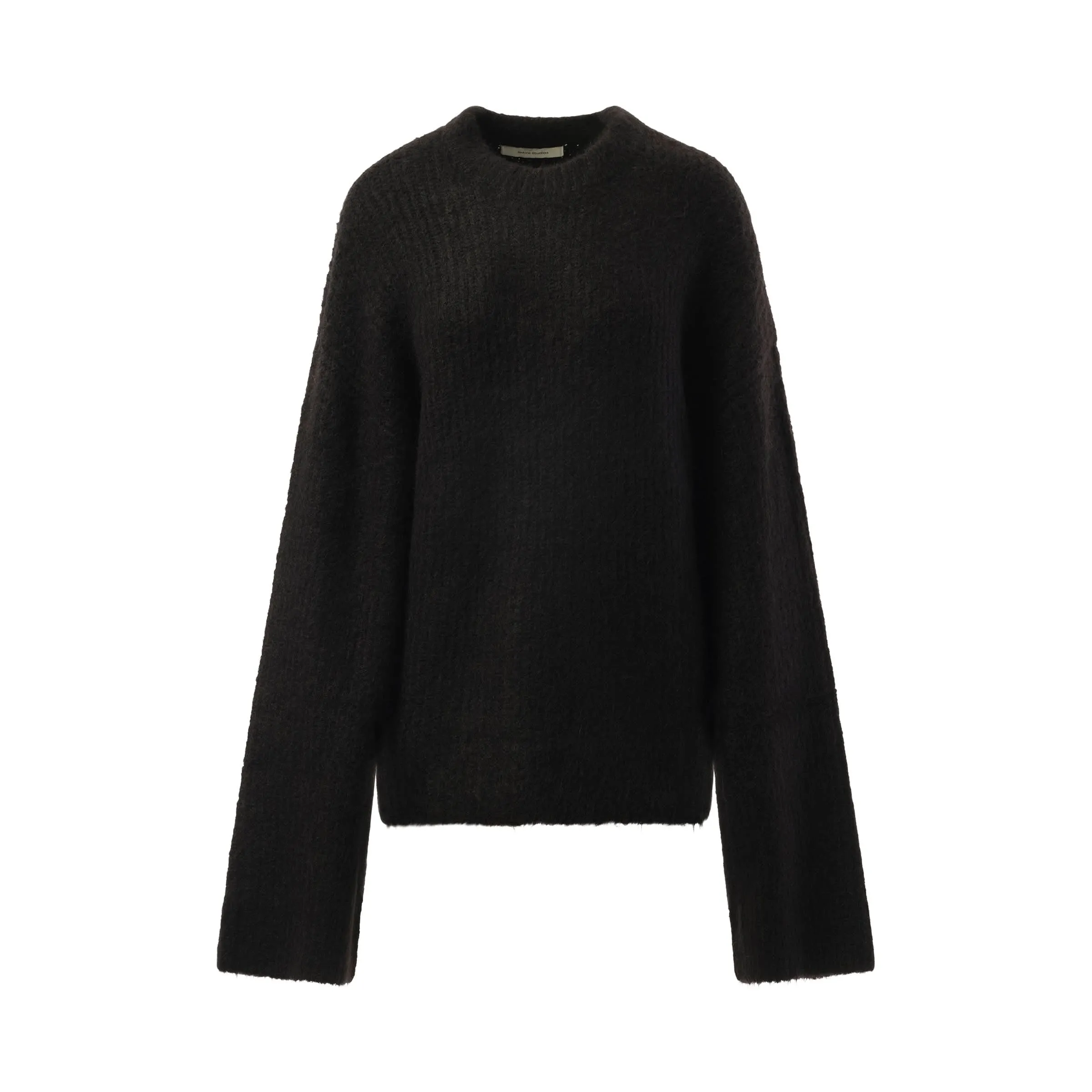 Heavy Knit Sweater in Crow