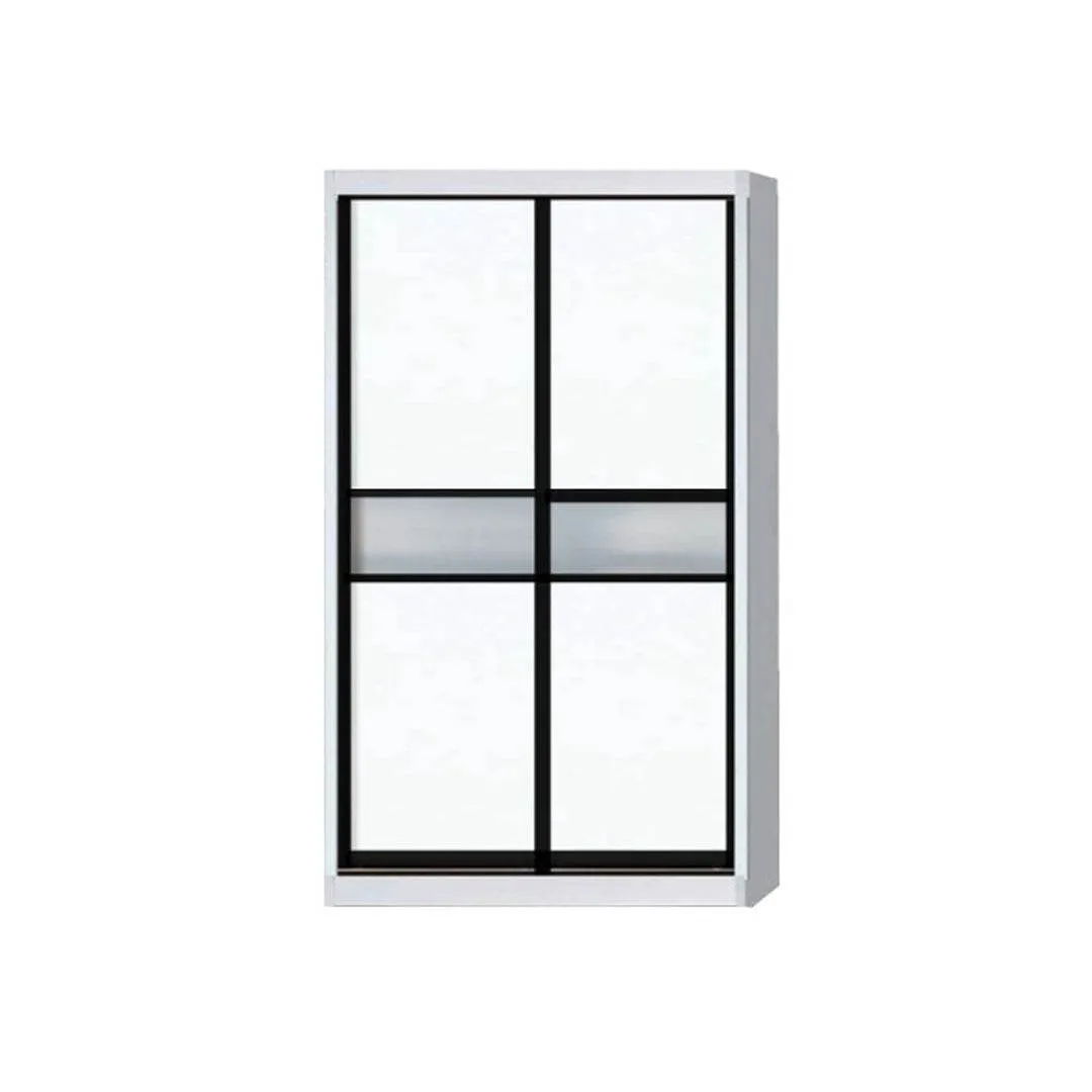 Helene Modular Wardrobe (White with Frosted Glass)