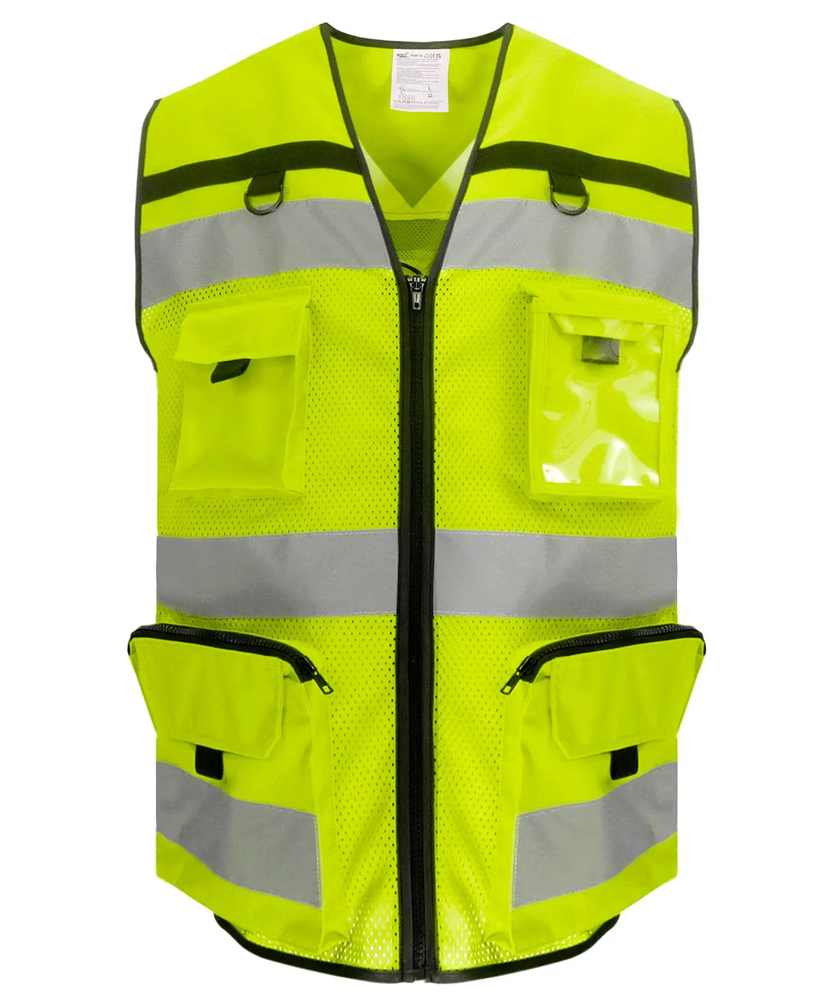 Hi-vis ripstop tool vest (HVW108) | Hi-vis Yellow Mesh