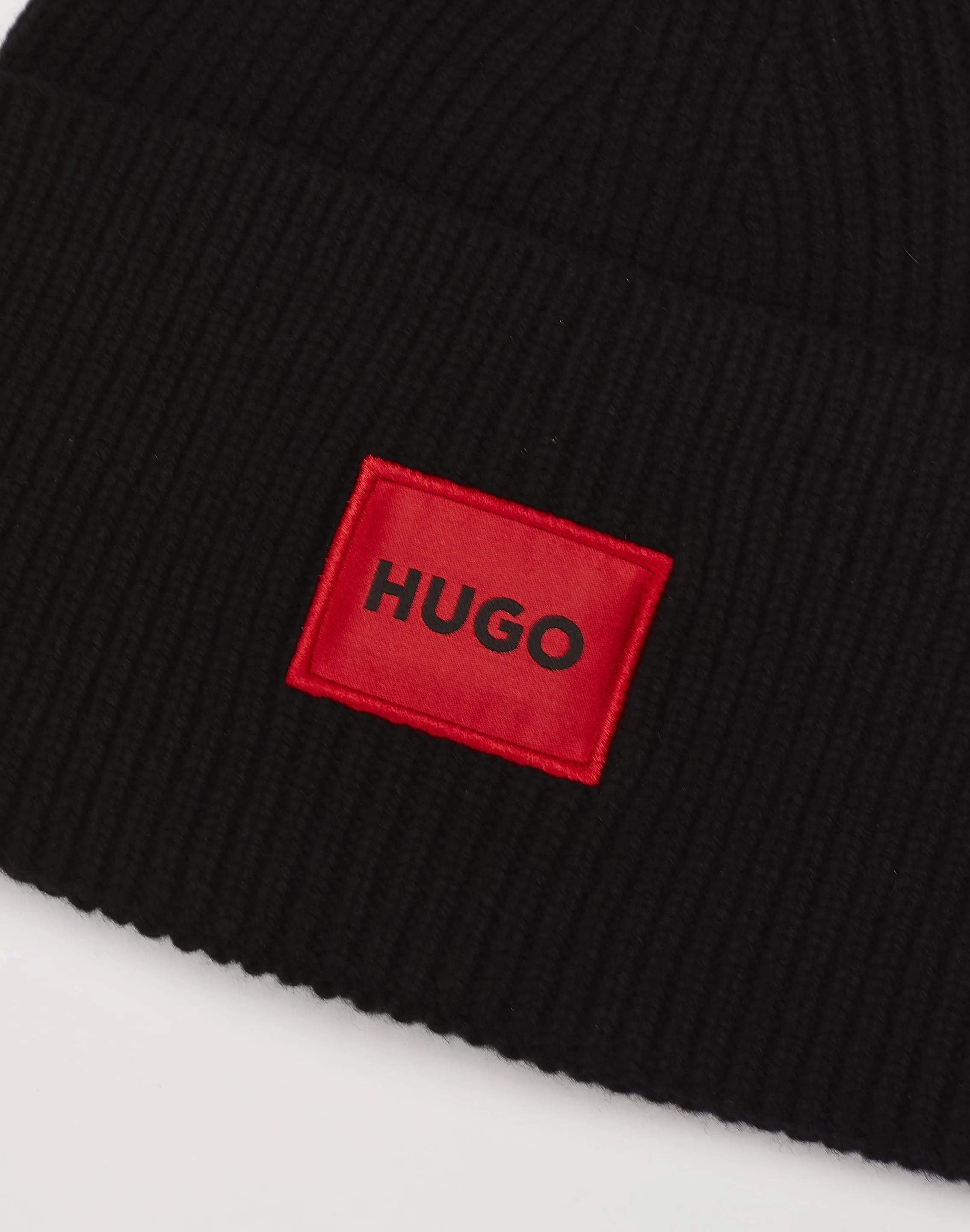 Hugo Box Logo Knit Beanie