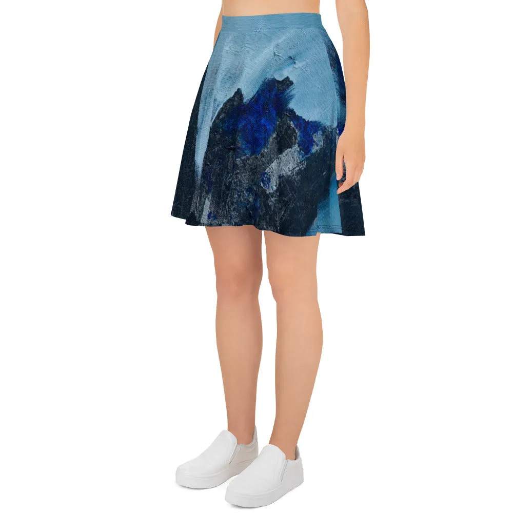 Ice Blue Skater Skirt