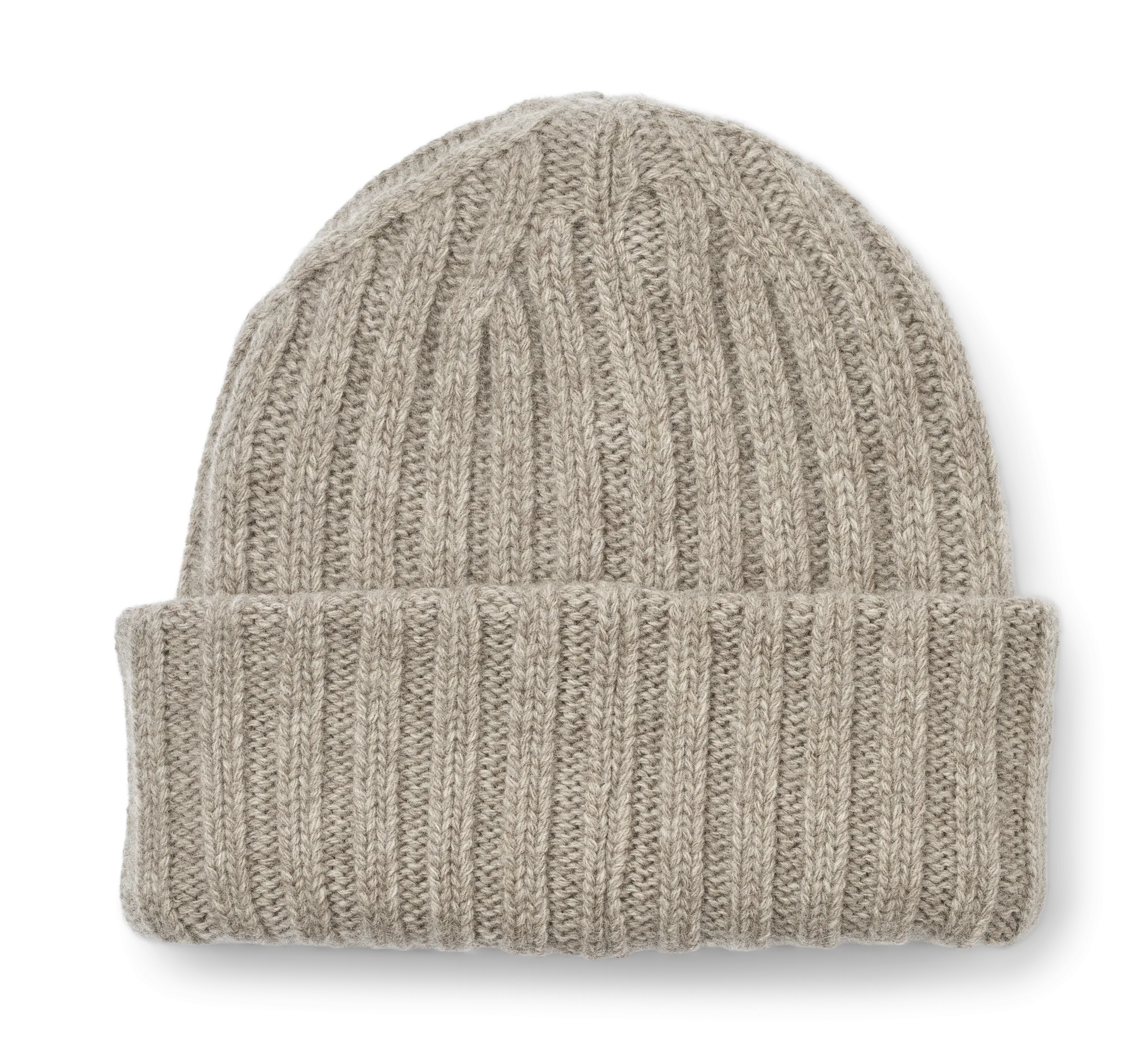 Kari Lambswool Beanie - Stone Grey