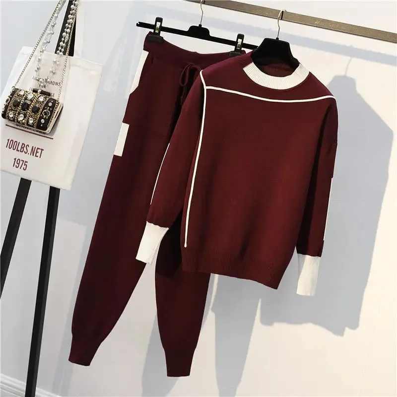 Knitted Autumn Tracksuit