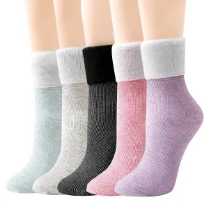 Korean Warm Velvet Glitter Woolen Winter Socks