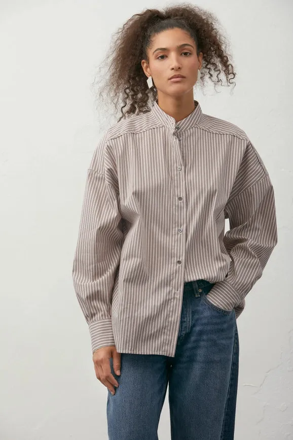 Mandarim-Collar Shirt