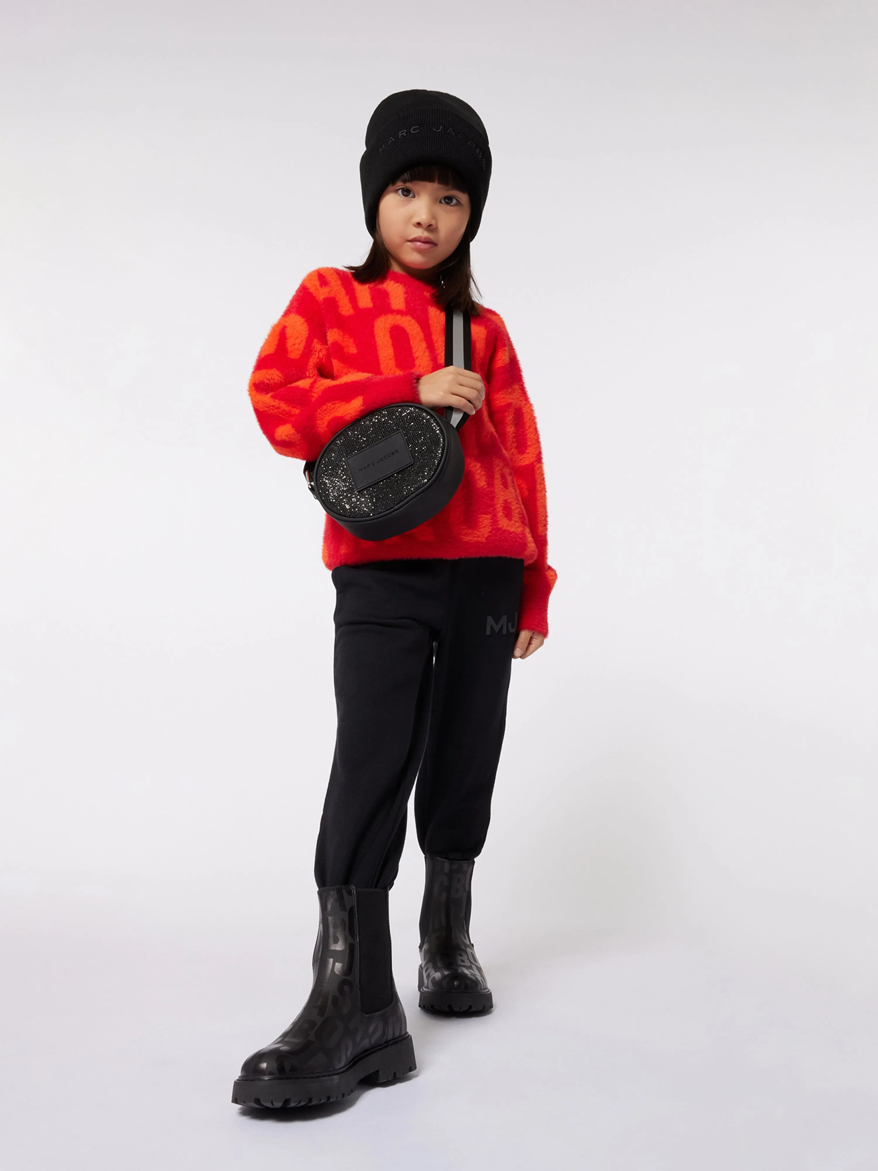 MARC JACOBS Kids Logo Joggers in Black