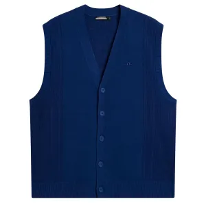 Markus Sleevless Knitted Vest Estate Blue - SU24