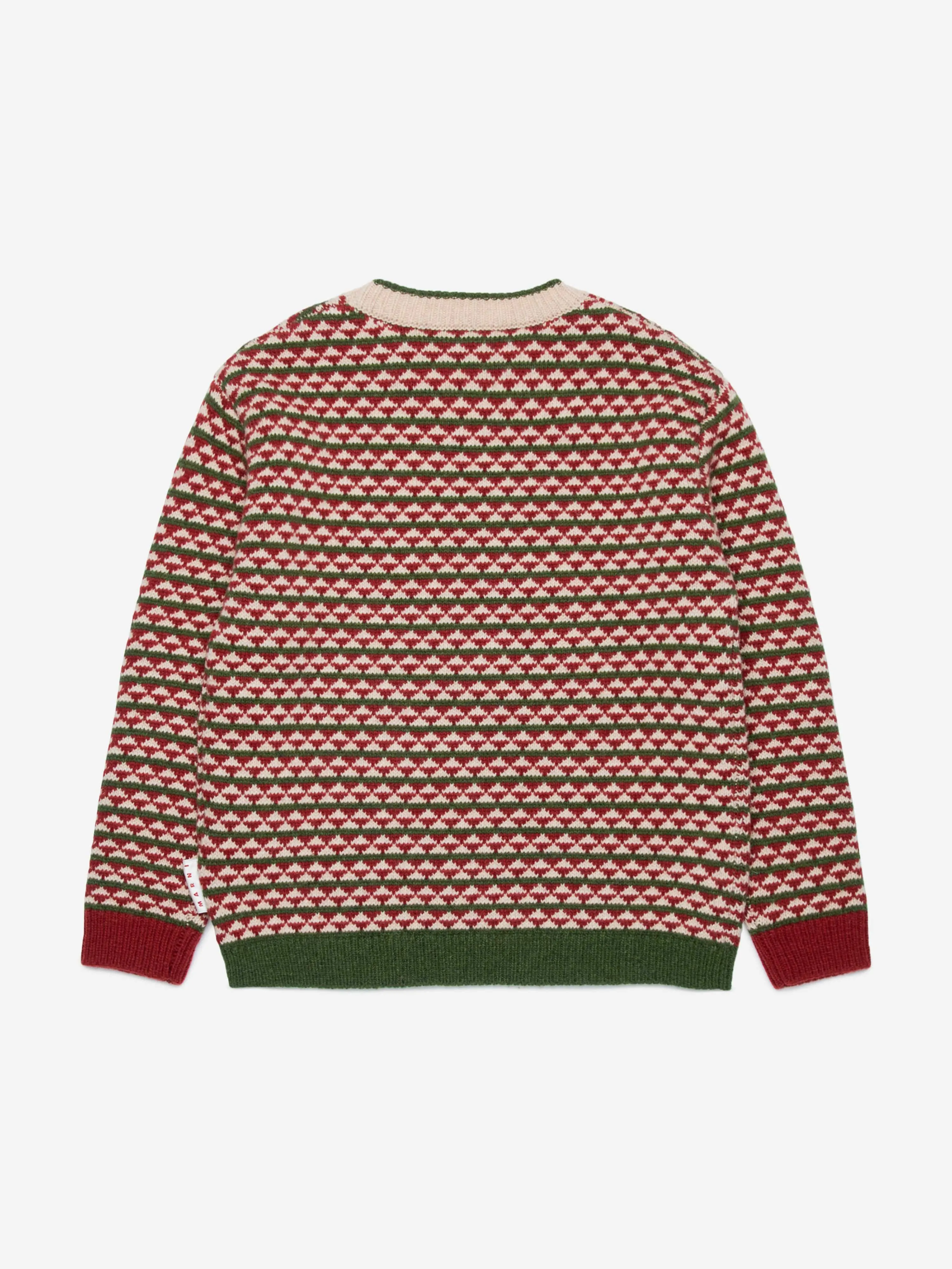 MARNI Kids Wool Knitted Jumper in Red