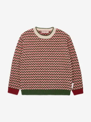 MARNI Kids Wool Knitted Jumper in Red