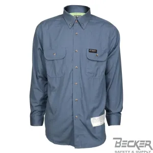 MCR - FR 7oz Triple Vented Work Shirt, Medium Blue