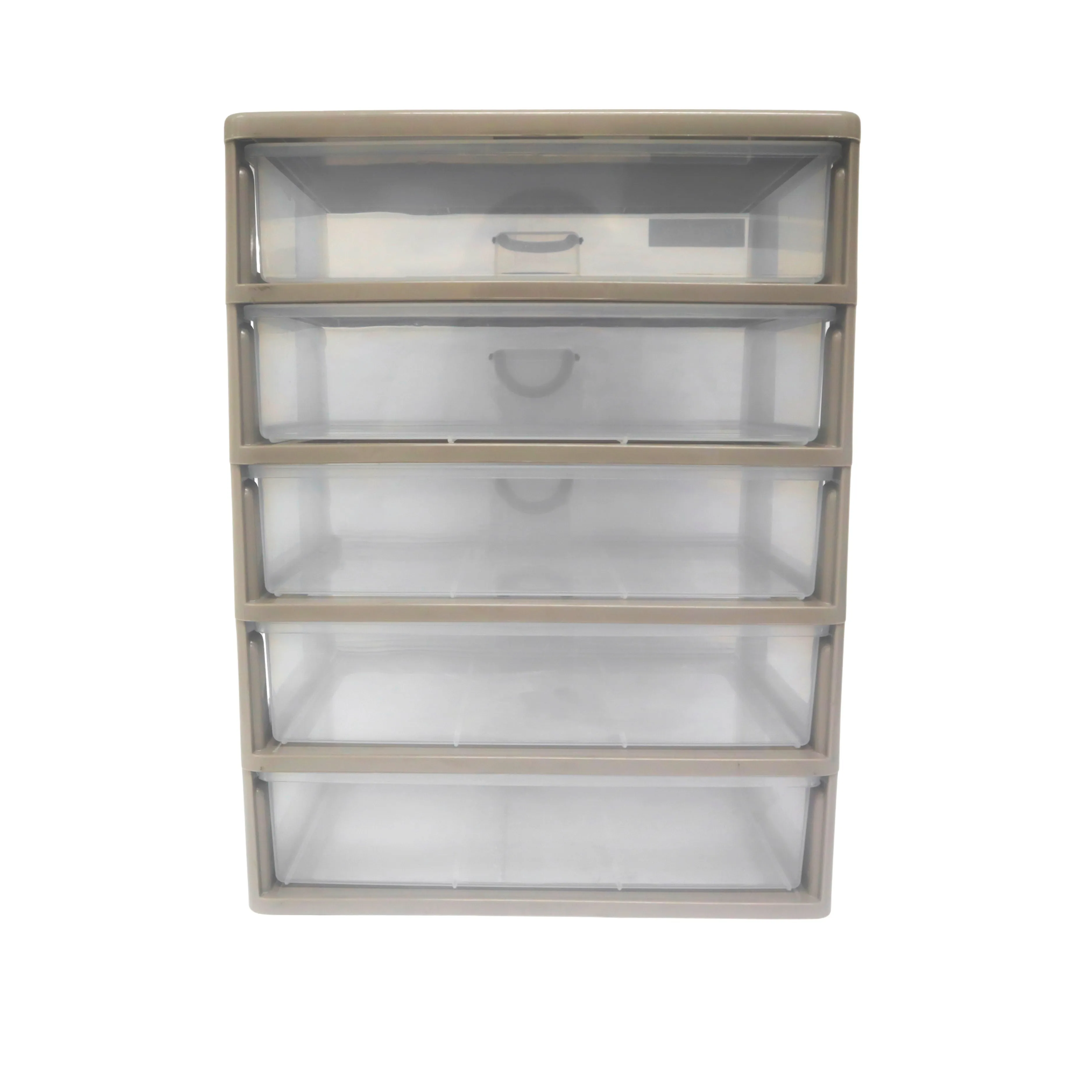 Megabox 5-Layered Medium Mini Drawer 34.5 x 25.5 x 40cm (MG-168S-5L) - Stone Grey