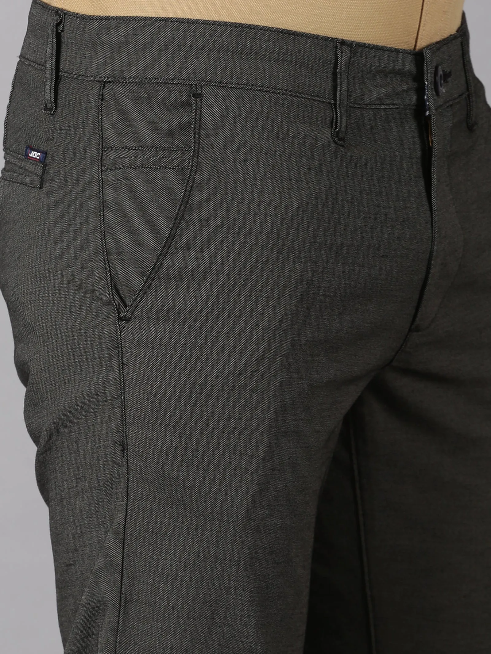 MEN'S BLACK SLIM FIT TROUSER