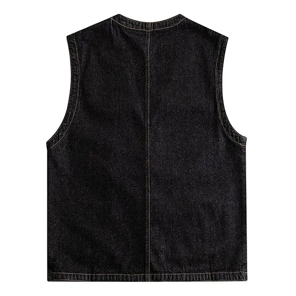 Men's Casual Loose Single Breasted Denim Vest 69915126M