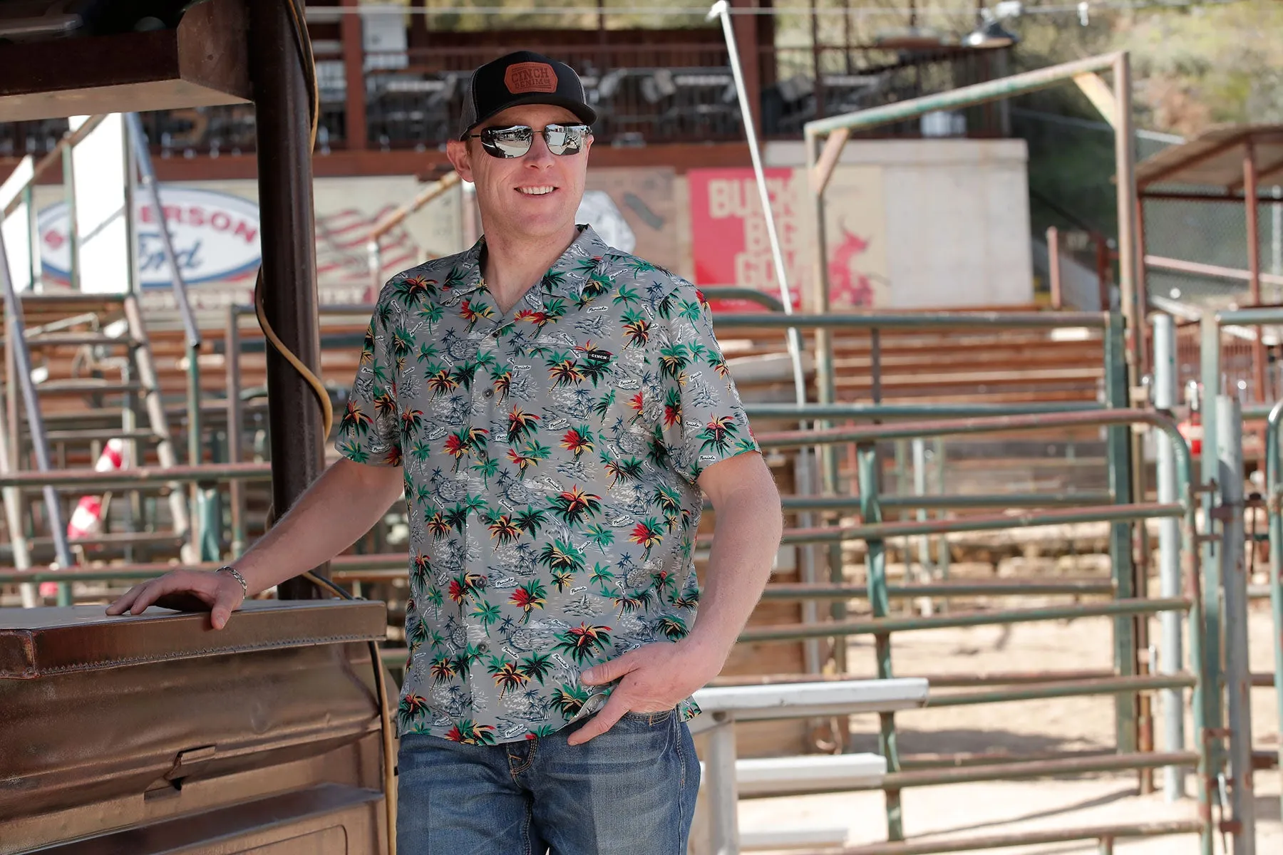 Men's Cinch Short Sleeve Camp Shirt - MTW1401042 - FINAL SALE