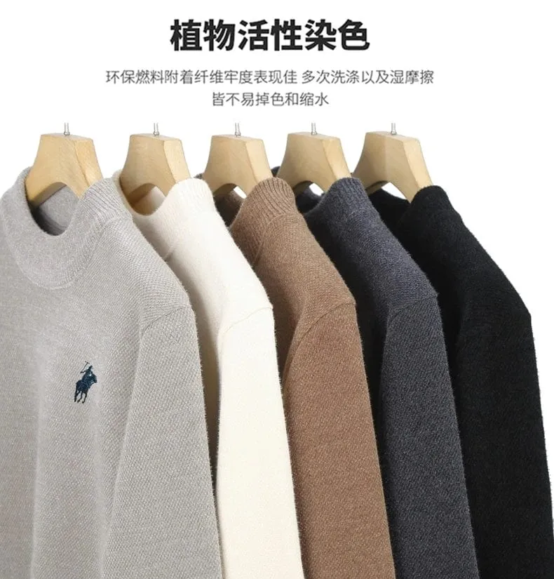 Men's Luxury brand embroidered sweater designer new round neck