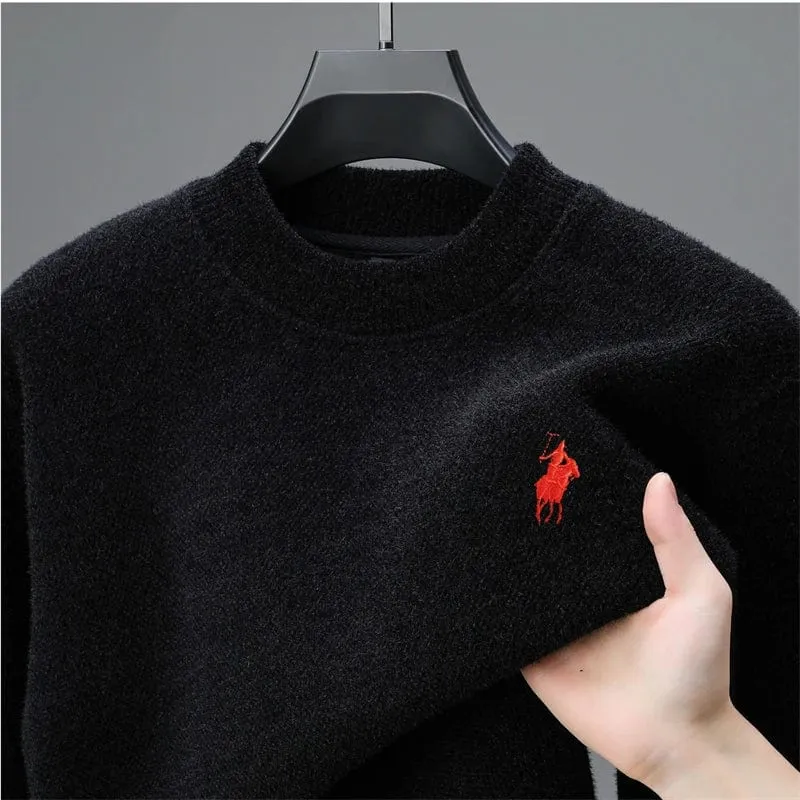 Men's Luxury brand embroidered sweater designer new round neck