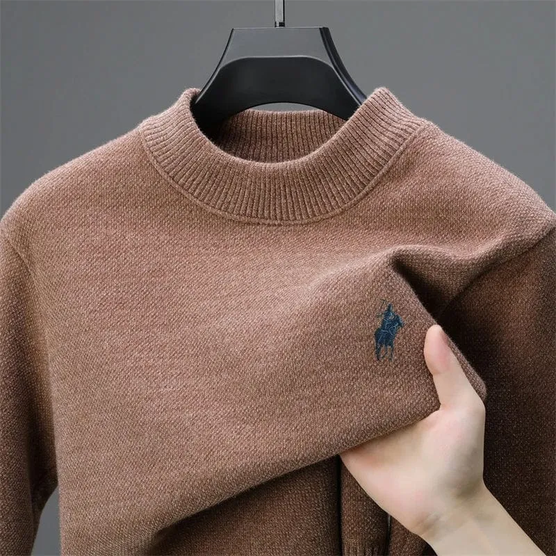 Men's Luxury brand embroidered sweater designer new round neck