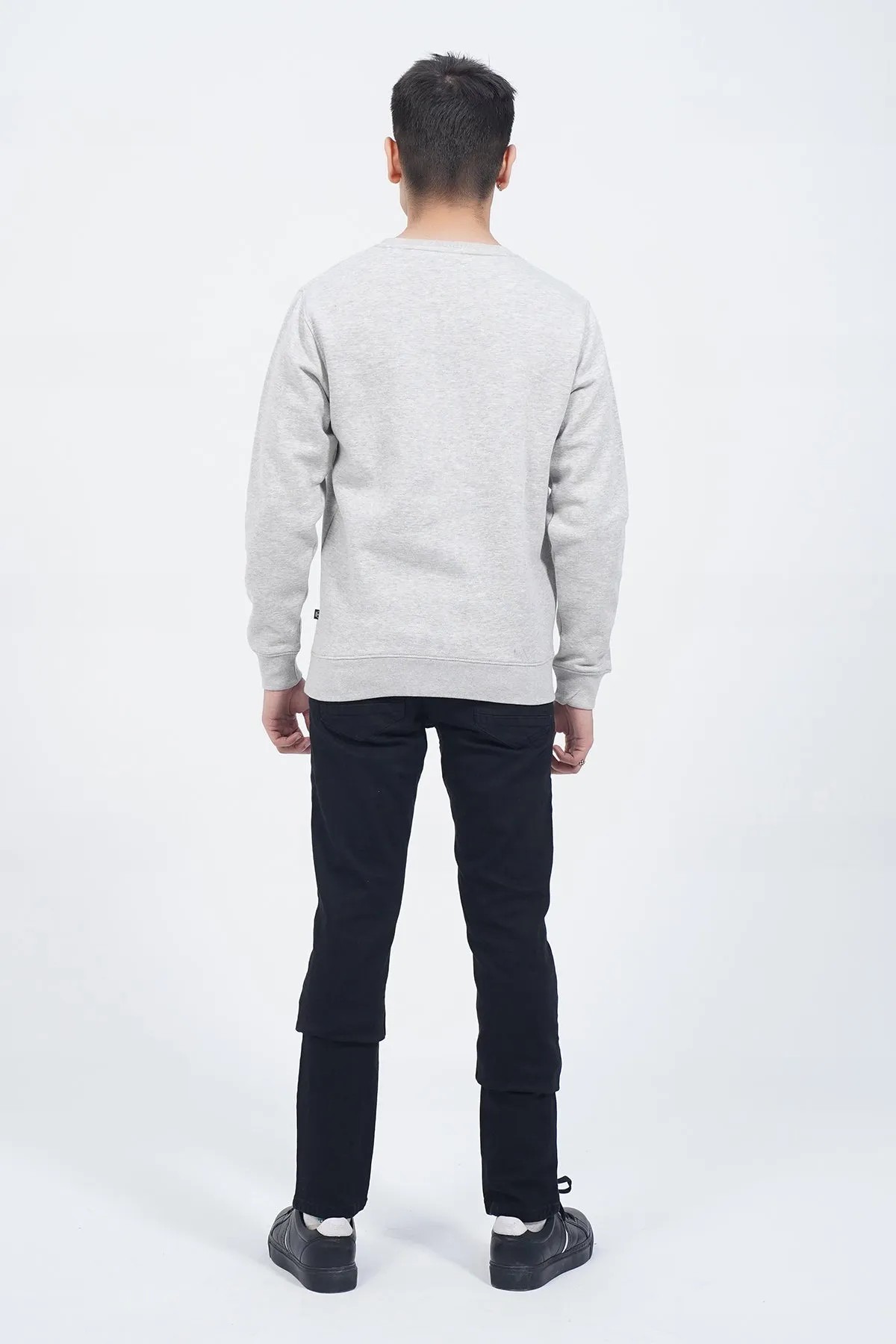 Mens "DELMAS" Crewneck Long Sleeves Sweat Shirt