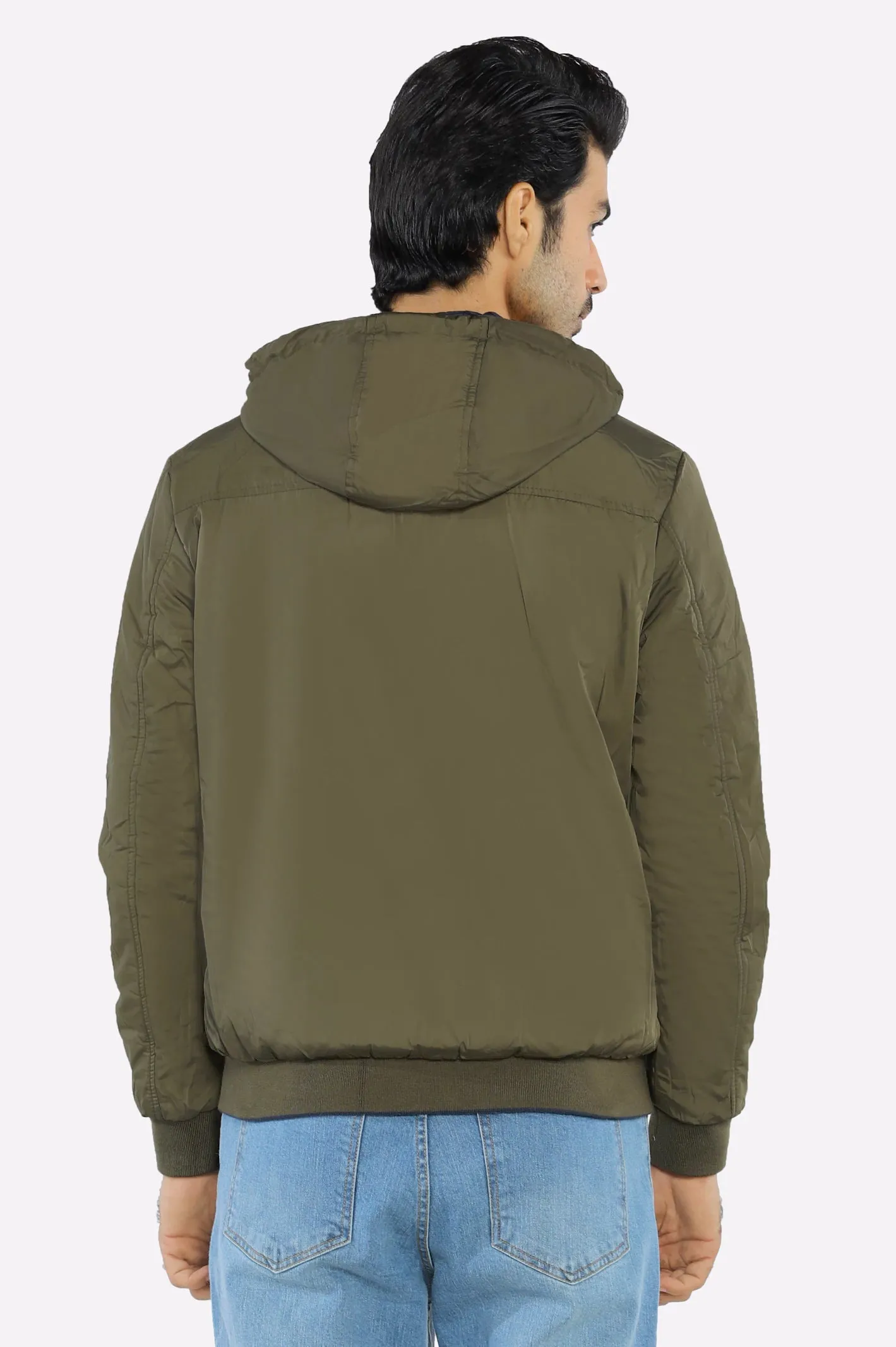 Men’s Blue Reversible & Detachable Hoodie