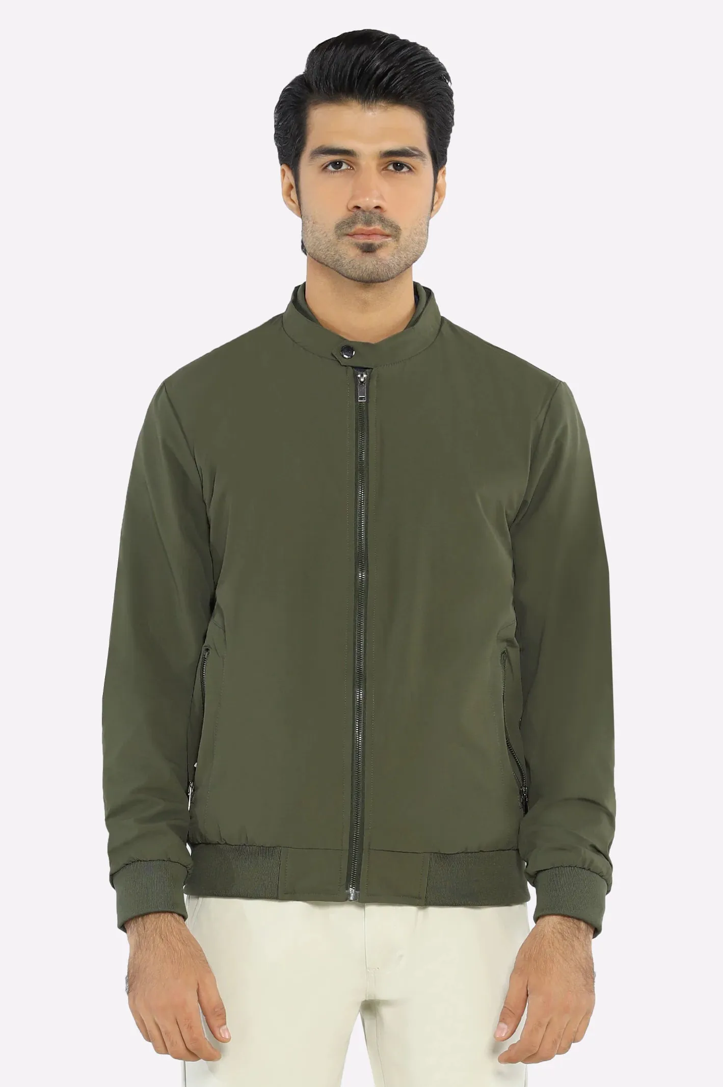 Men’s Lightweight Stretchable Green Jacket