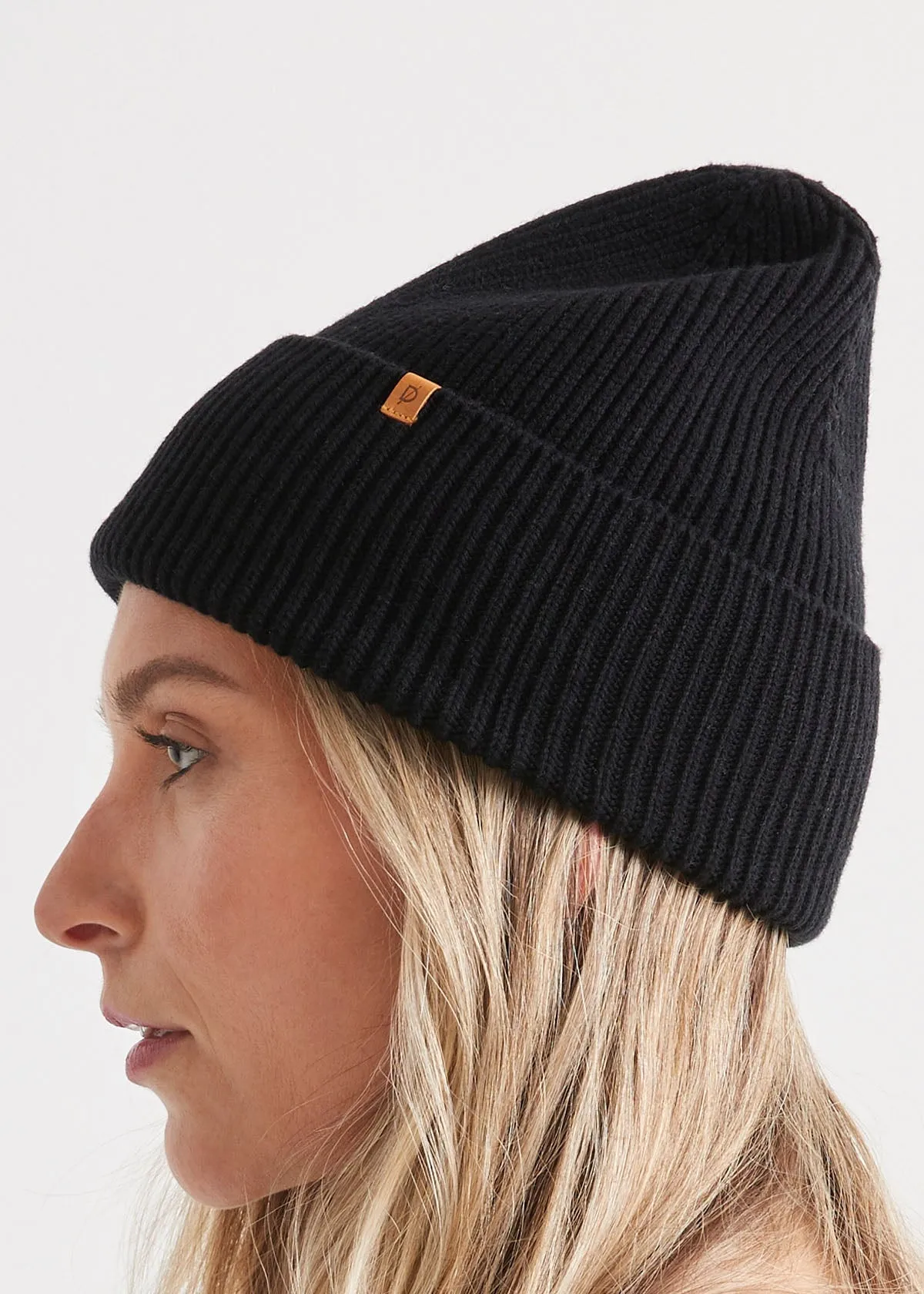 Merino Wool Toque - Black