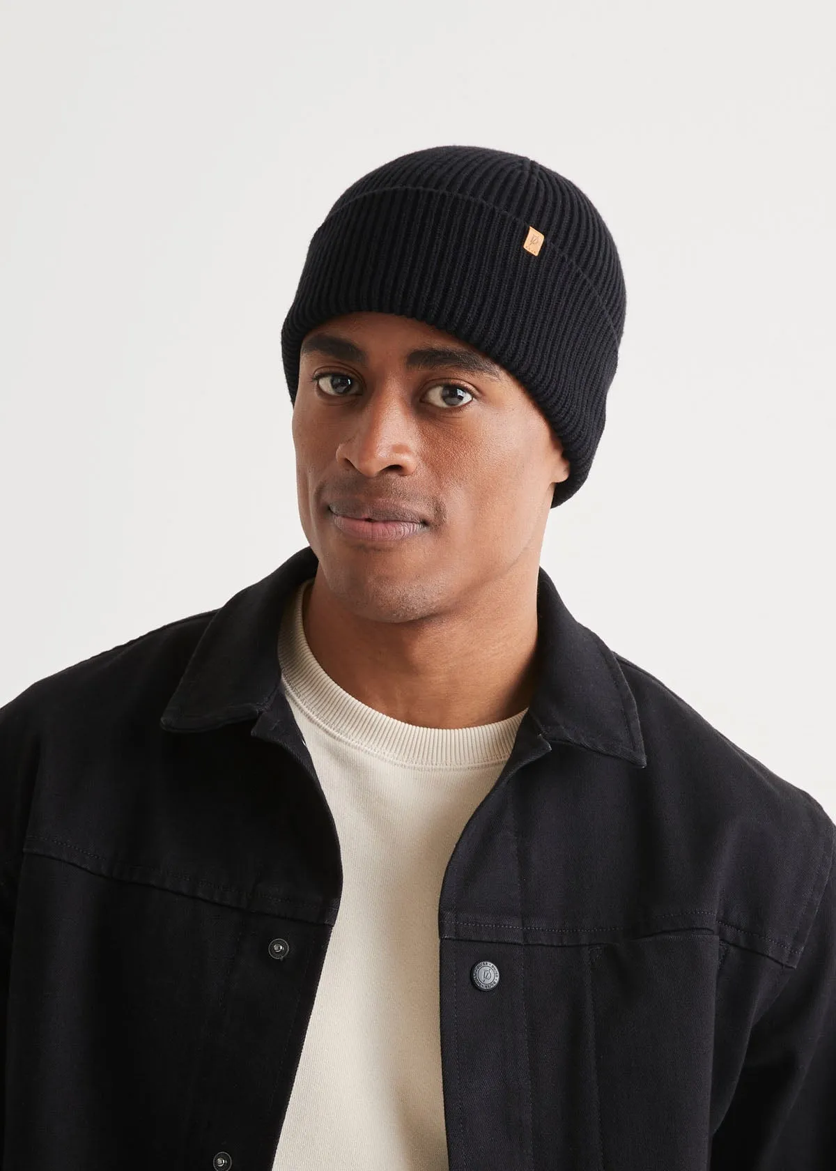 Merino Wool Toque - Black