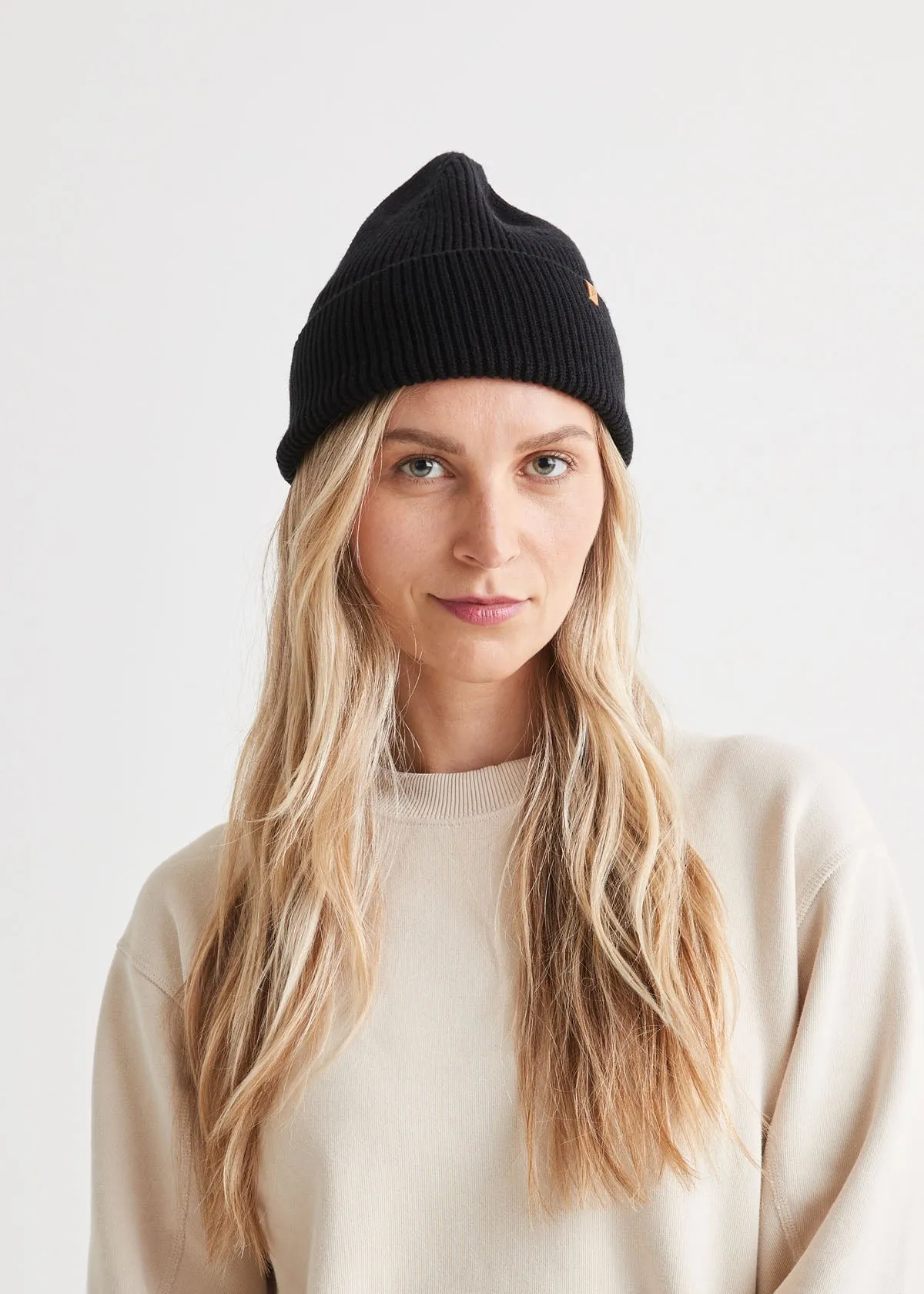 Merino Wool Toque - Black