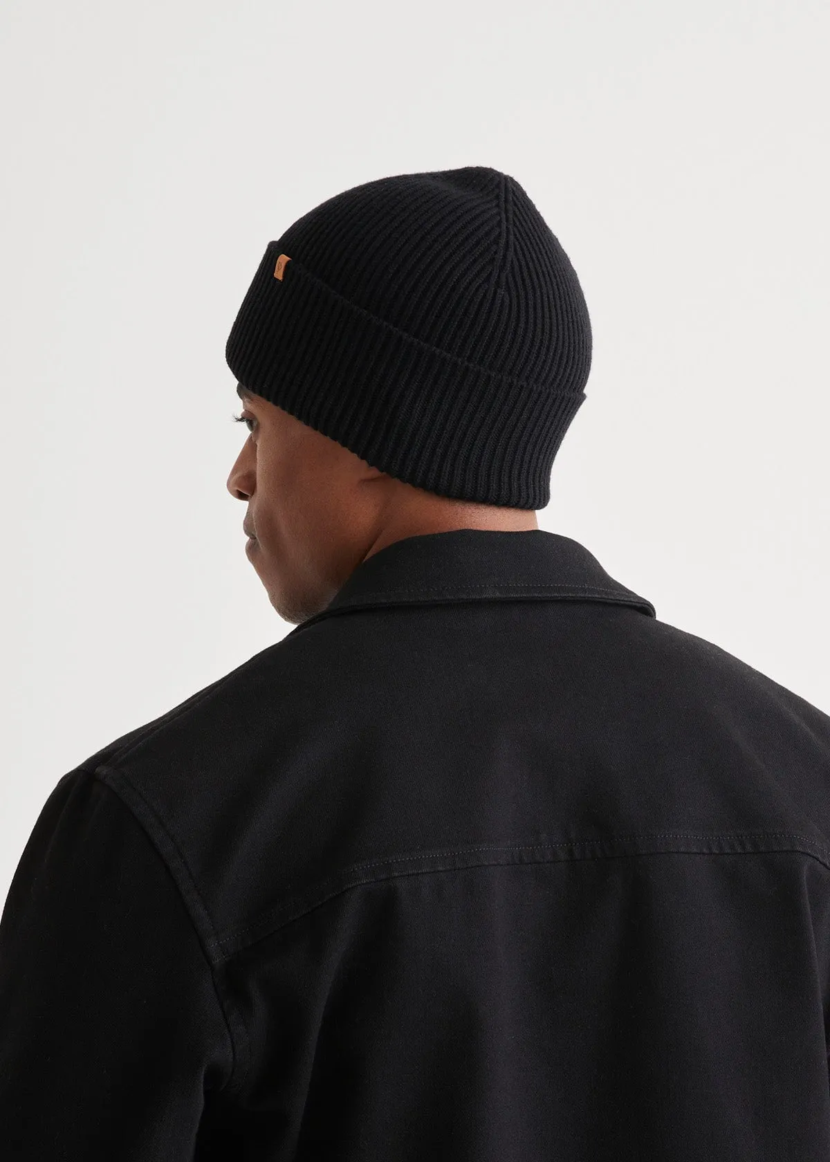 Merino Wool Toque - Black