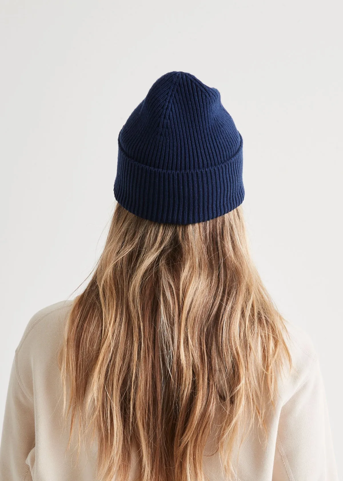 Merino Wool Toque - Marine