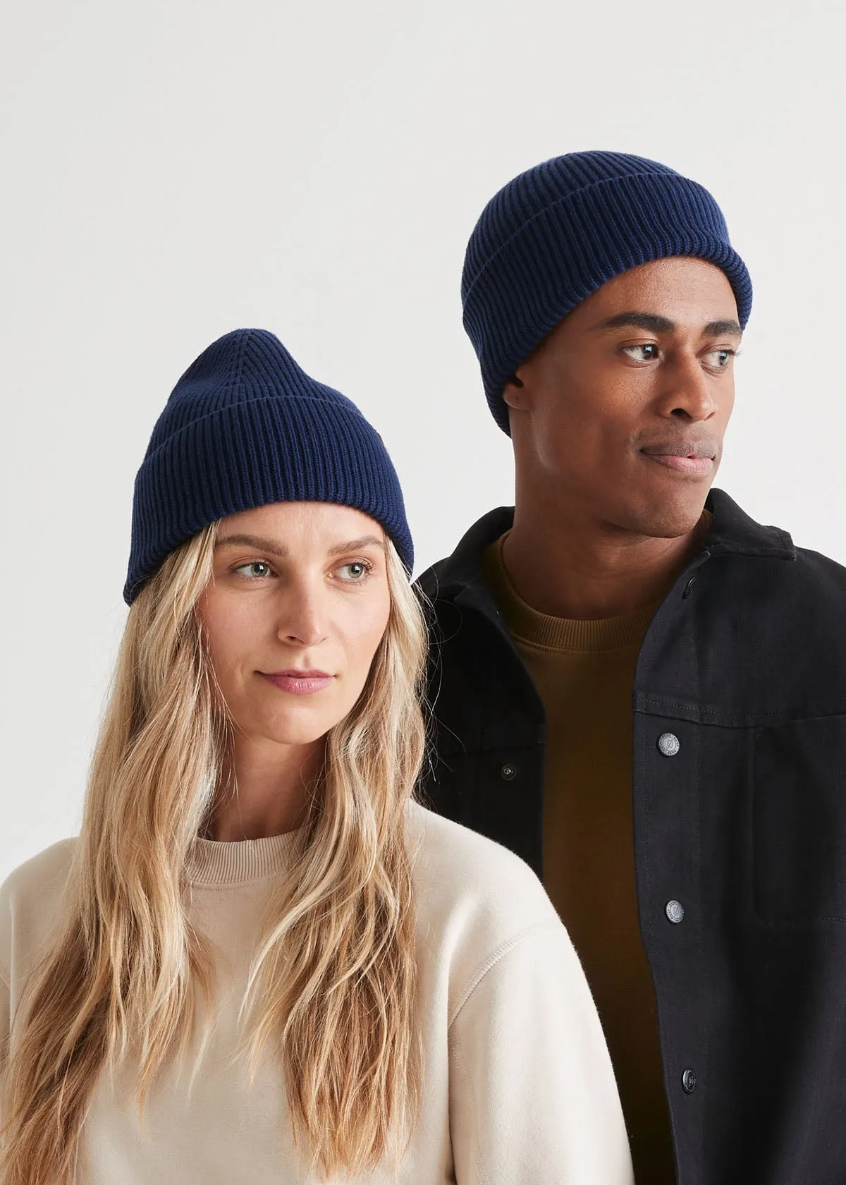 Merino Wool Toque - Marine