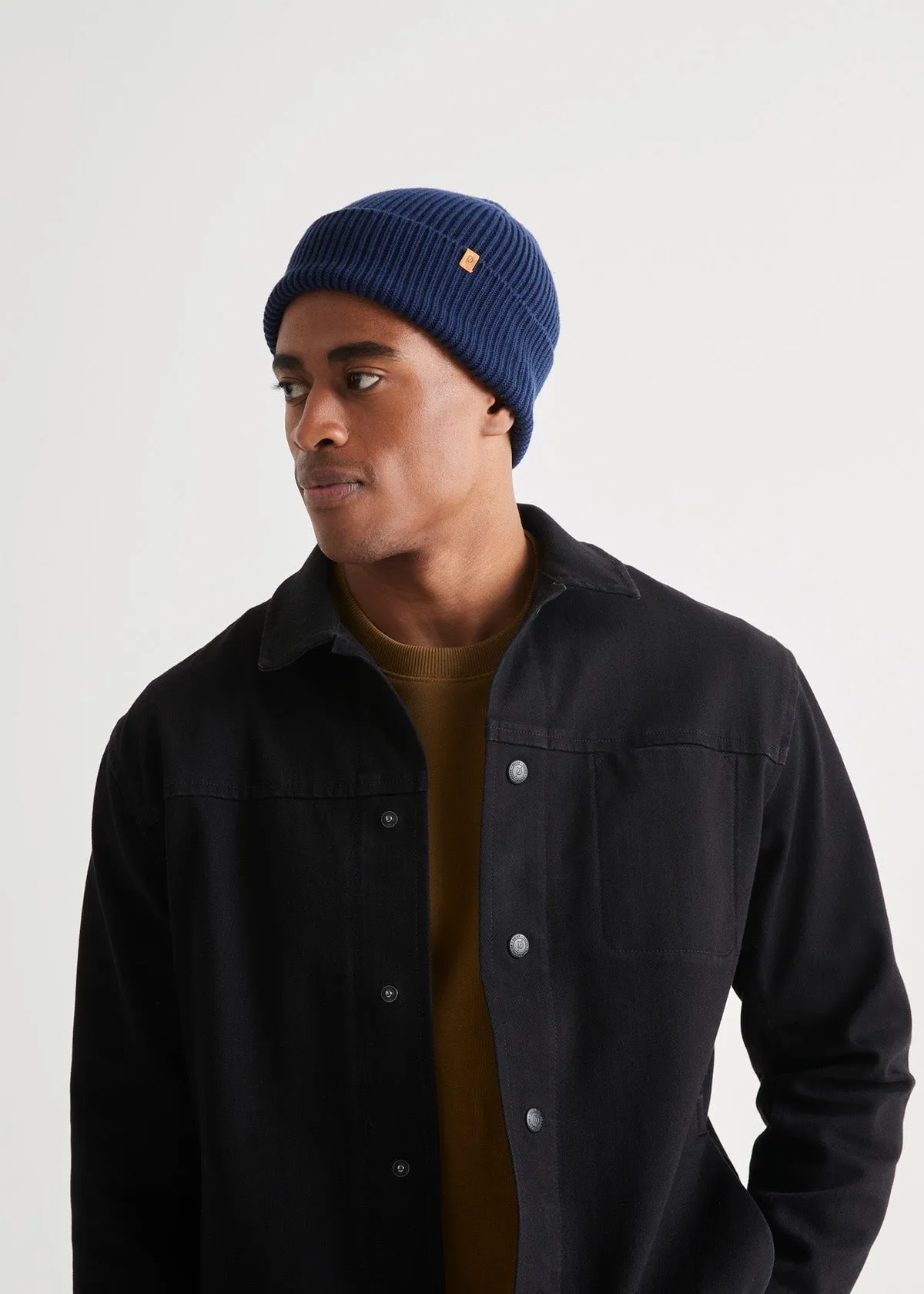 Merino Wool Toque - Marine