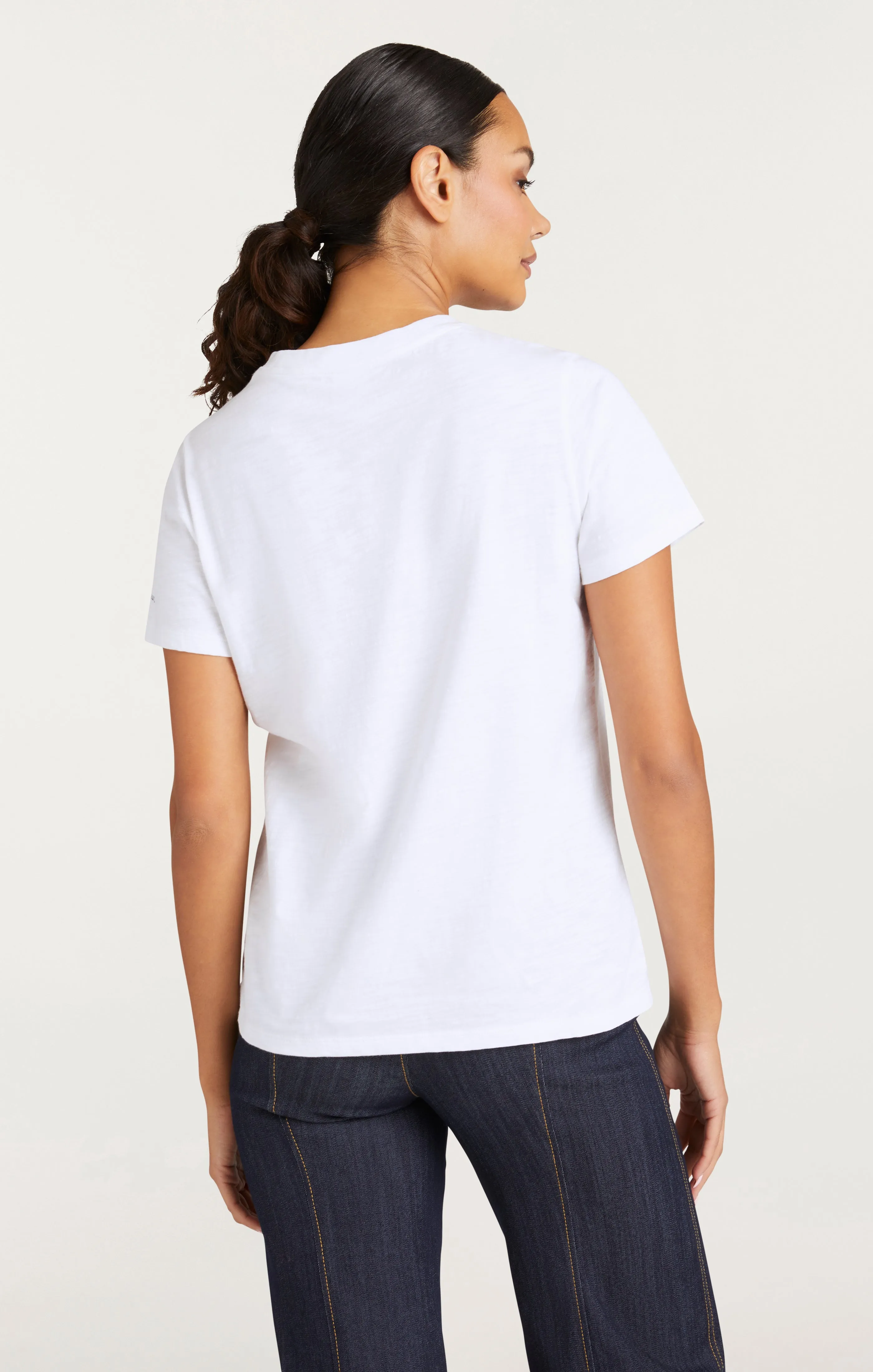 Metallic Leather Je T'aime Tee