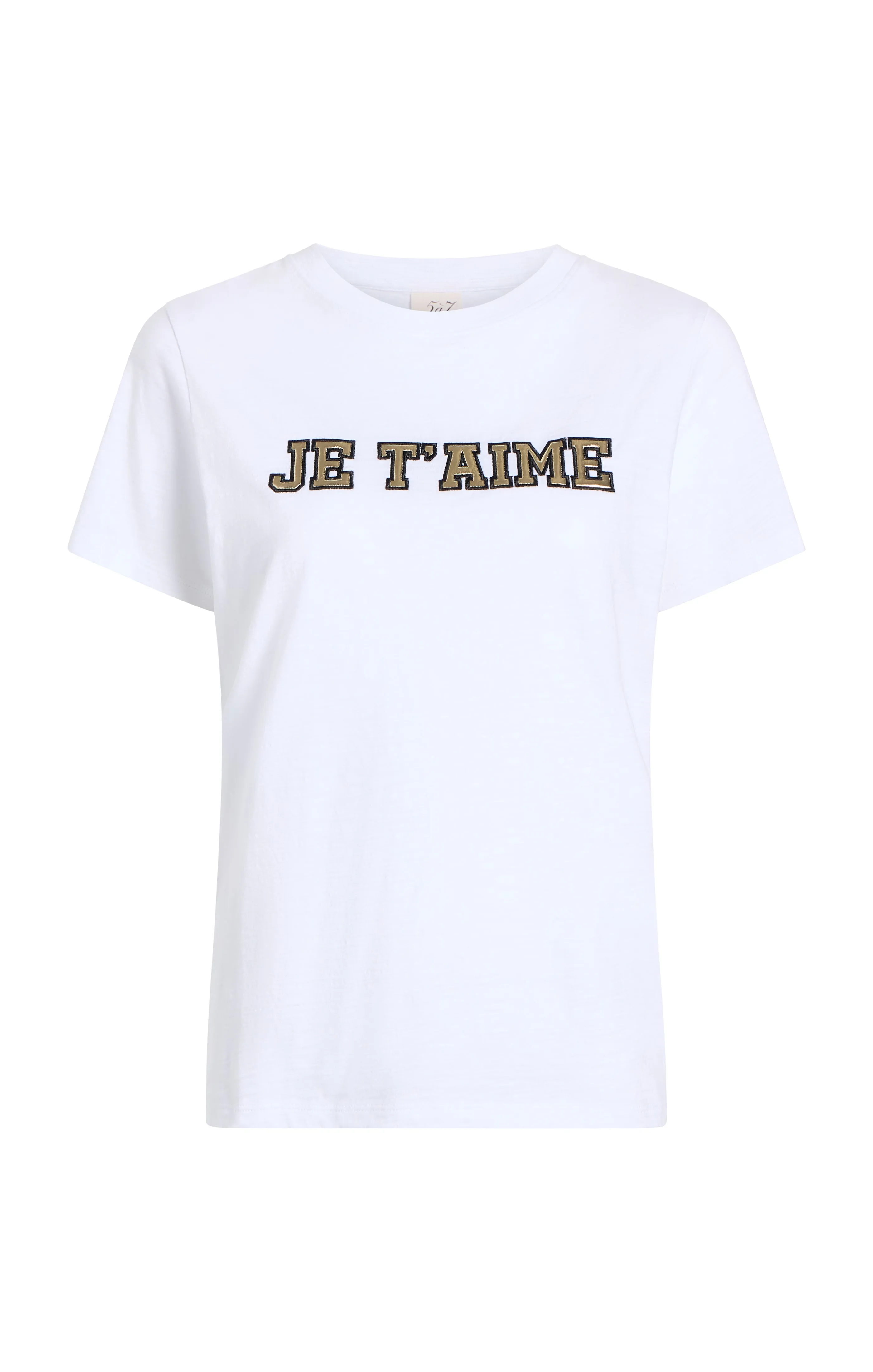 Metallic Leather Je T'aime Tee