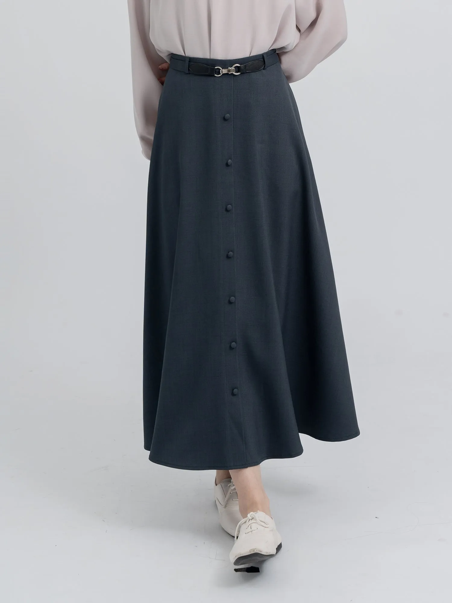 Miriam Buckled A-line Skirt