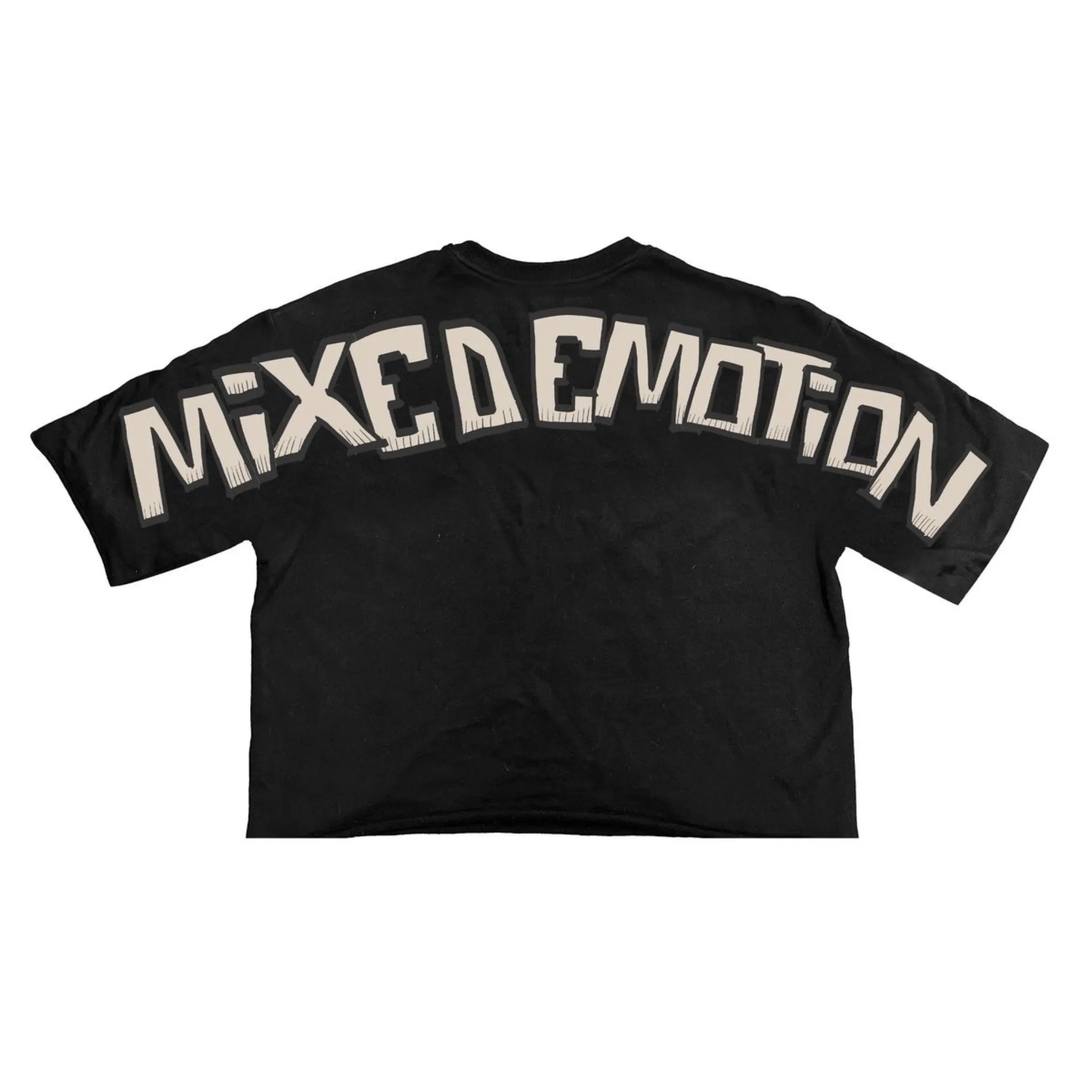 Mixed Emotion 'Pirate" Cropped Tee (Black)