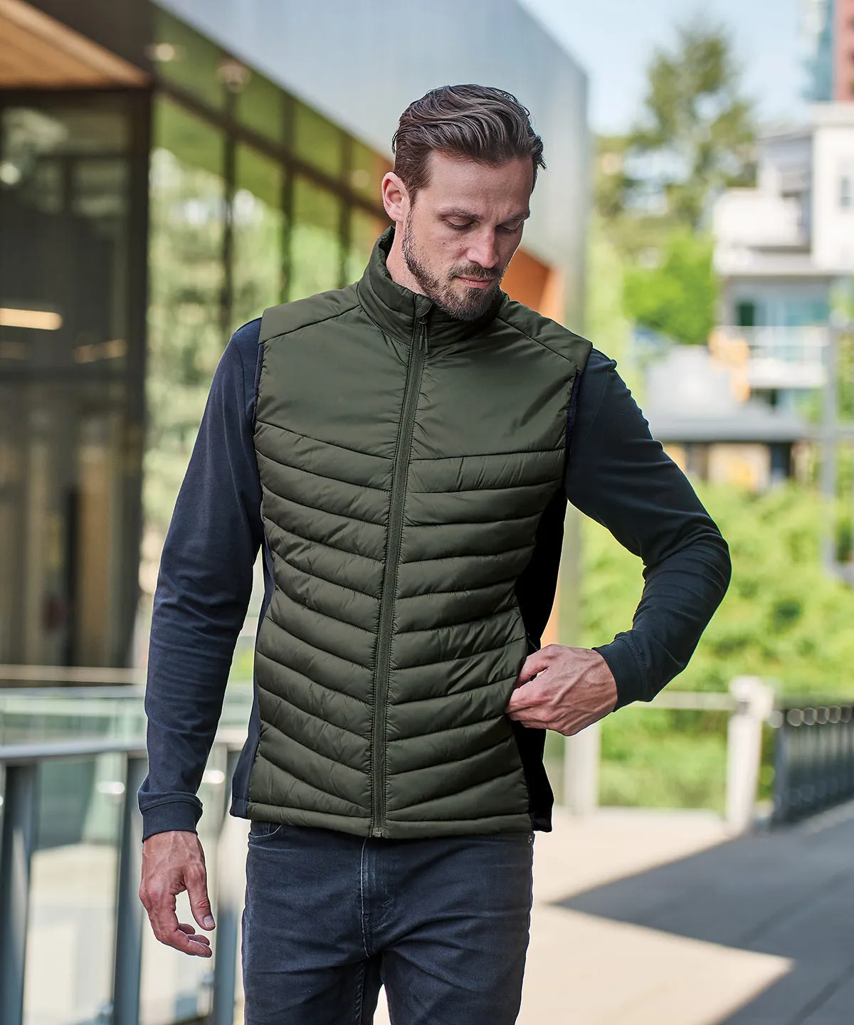 Montserrat thermal vest | Granite/Black