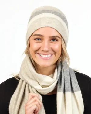 Natural Stripe Travel Beanie - NX825